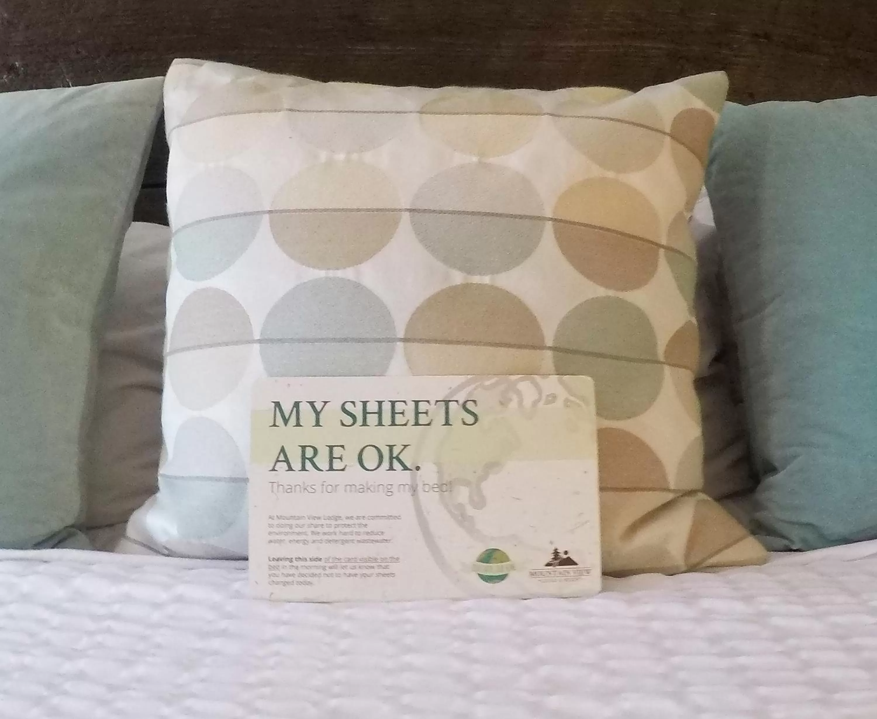 Bed in Mountain View Lodge