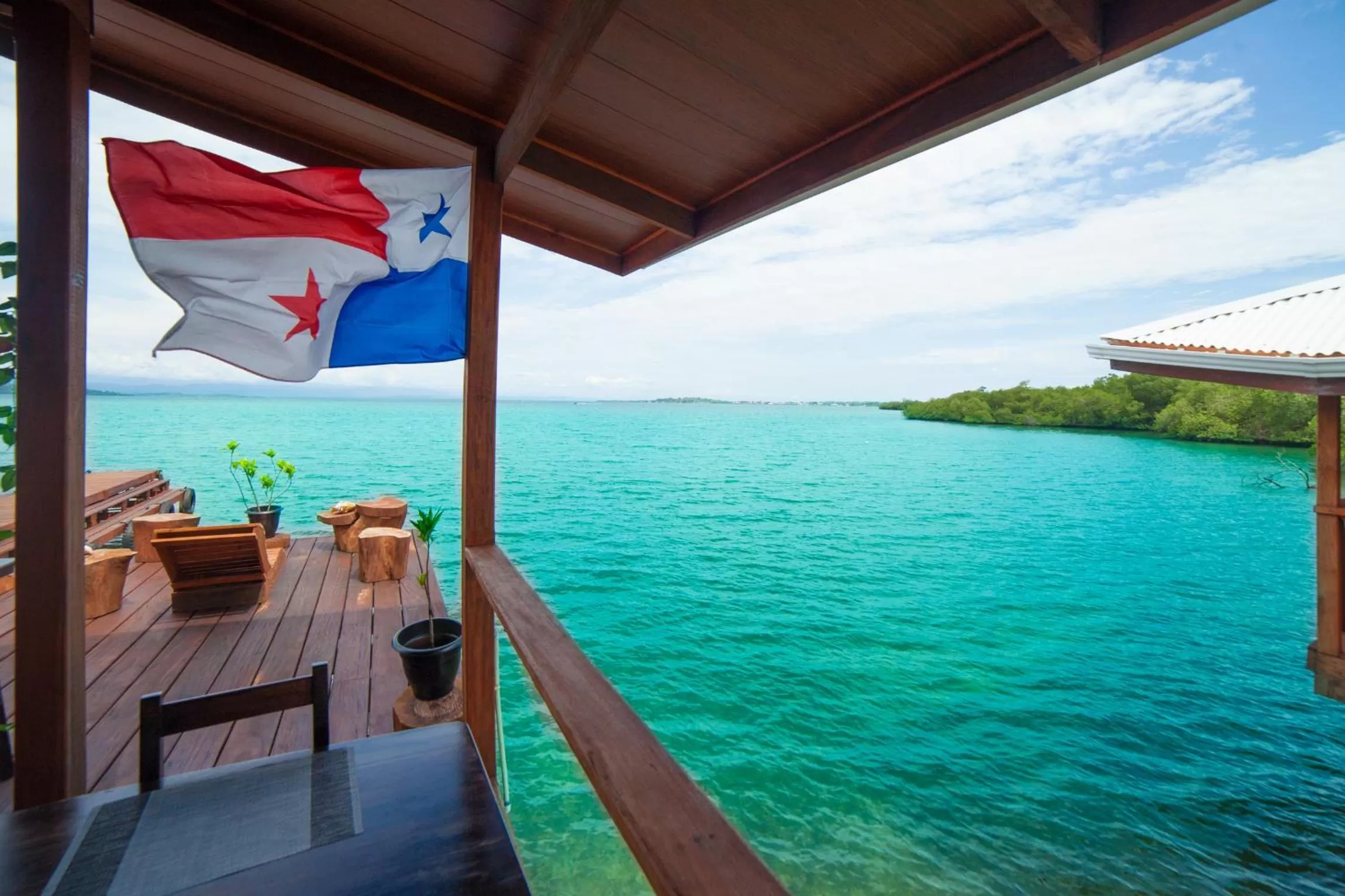 Sea view in Aqui hoy cabañas