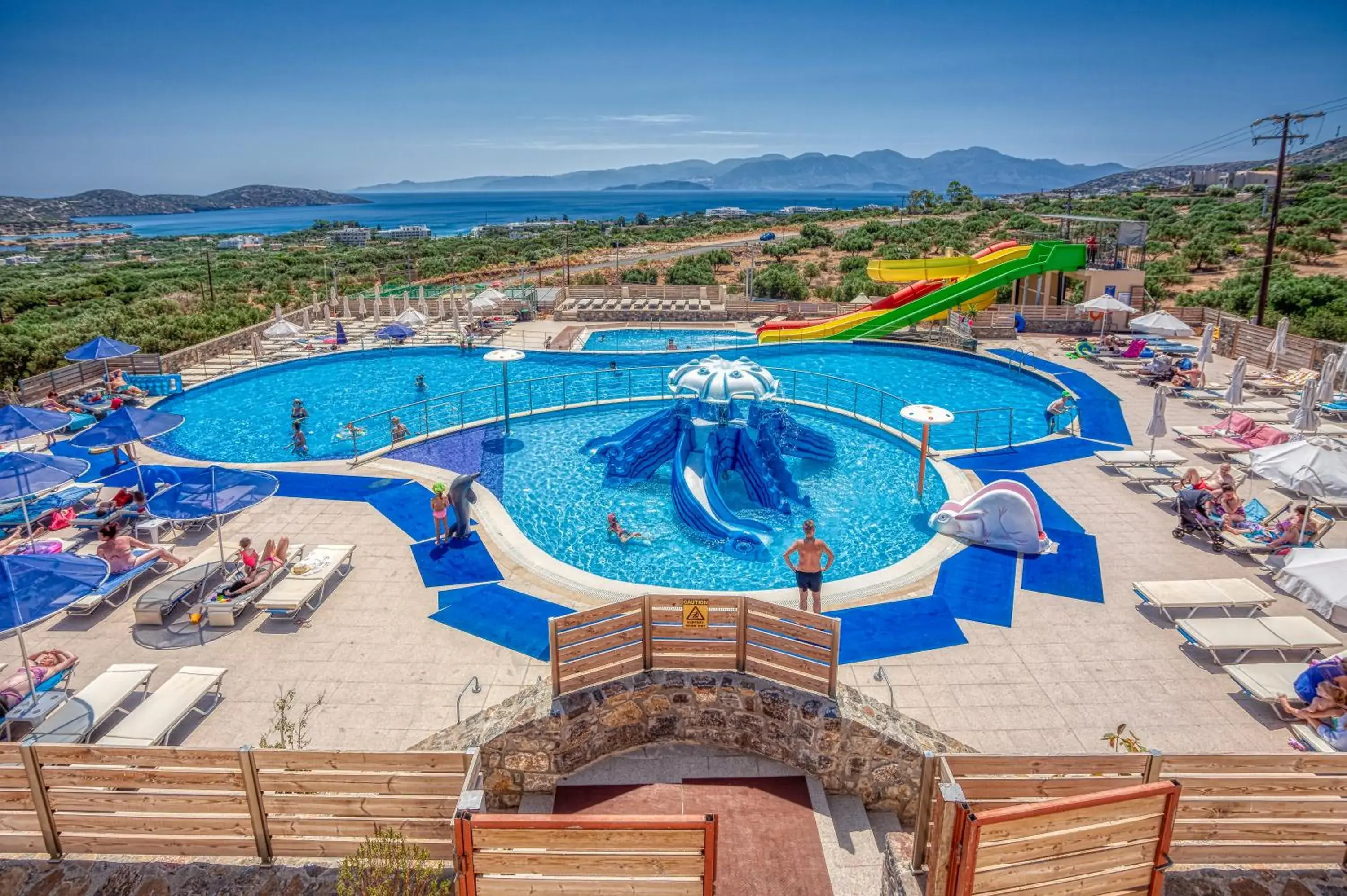 Aqua park, Pool View in Elounda Water Park Residence Hotel