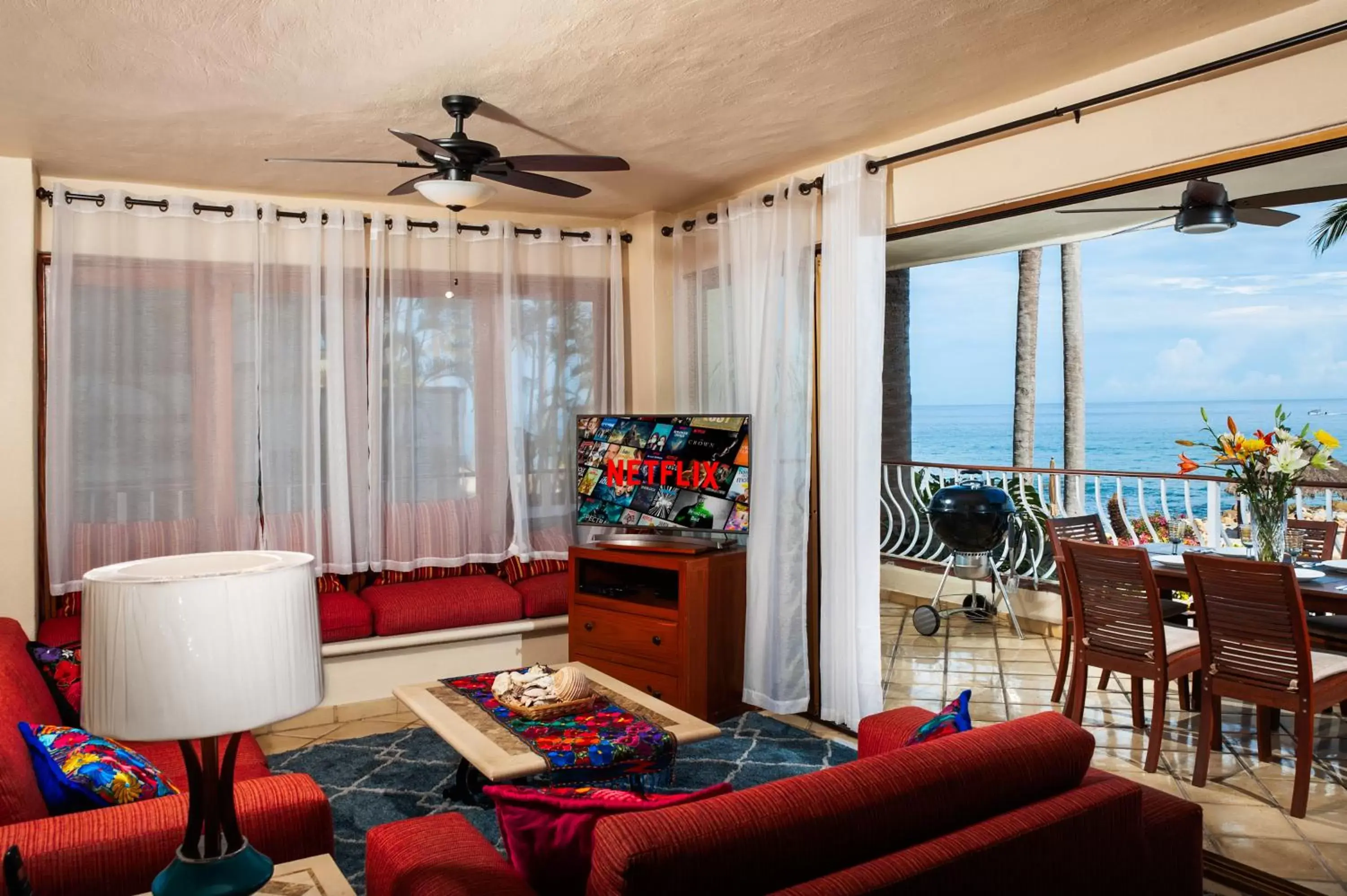 Living room, Seating Area in Casa Natalia, Playa Esmeralda