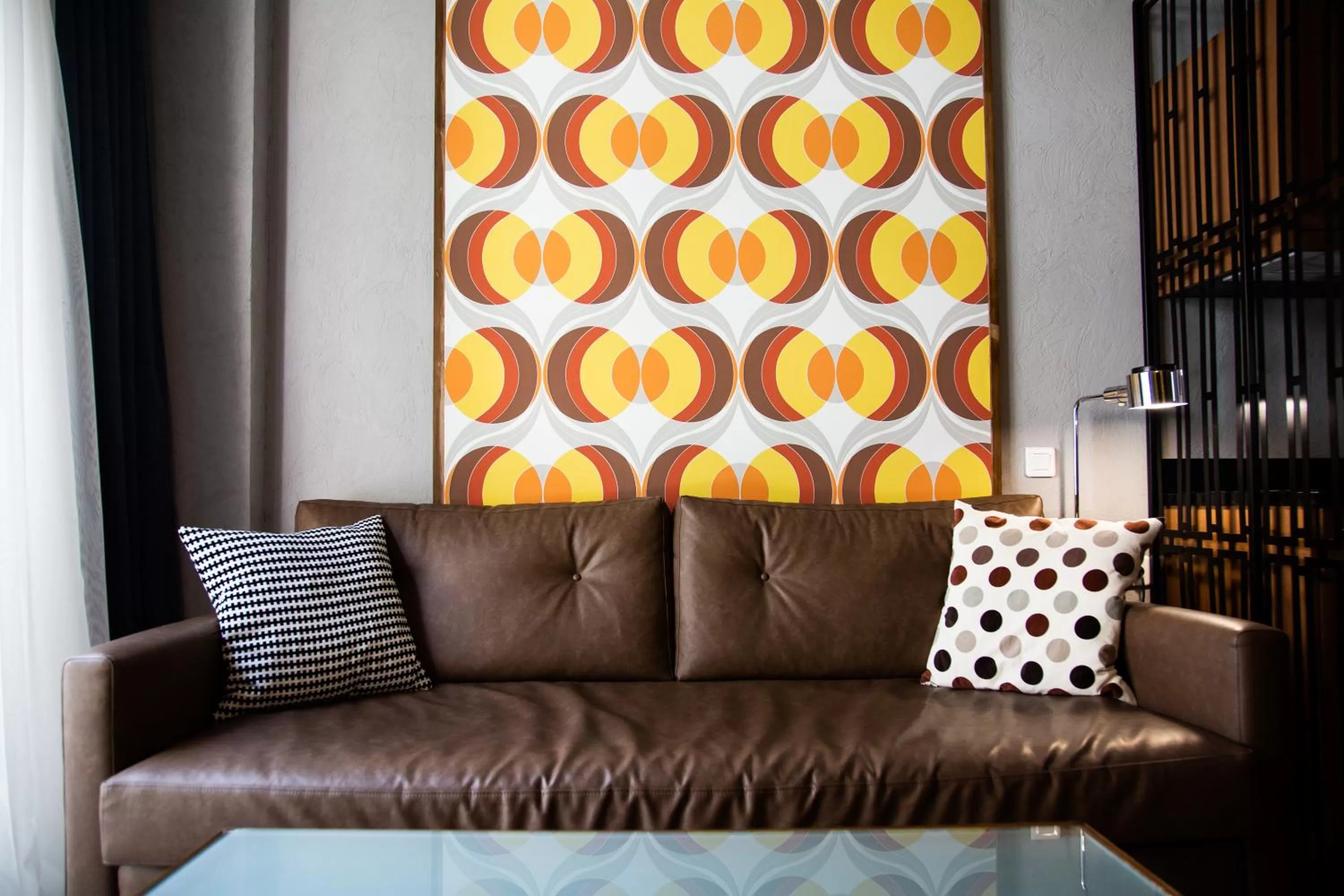 Seating area in Downtown Athens Lofts - The Acropolis Observatory