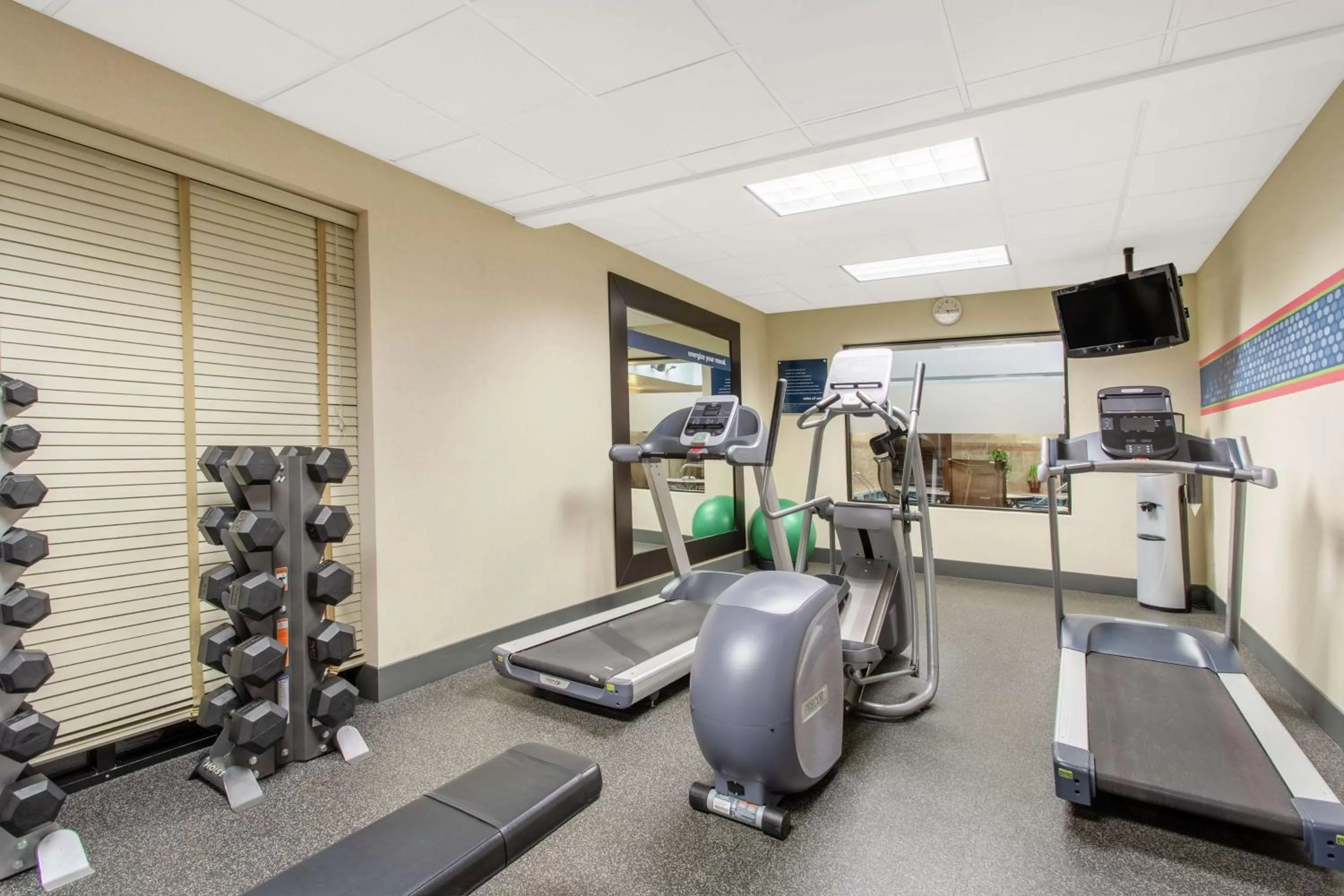 Fitness centre/facilities in Hampton Inn & Suites Albany-Airport