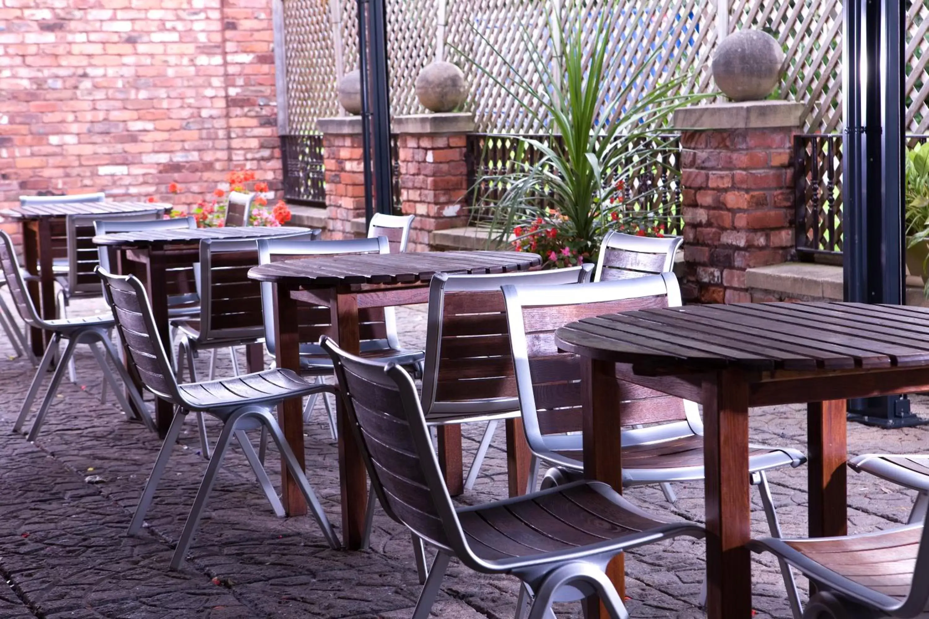 Balcony/Terrace, Restaurant/Places to Eat in Village Hotel Manchester Cheadle