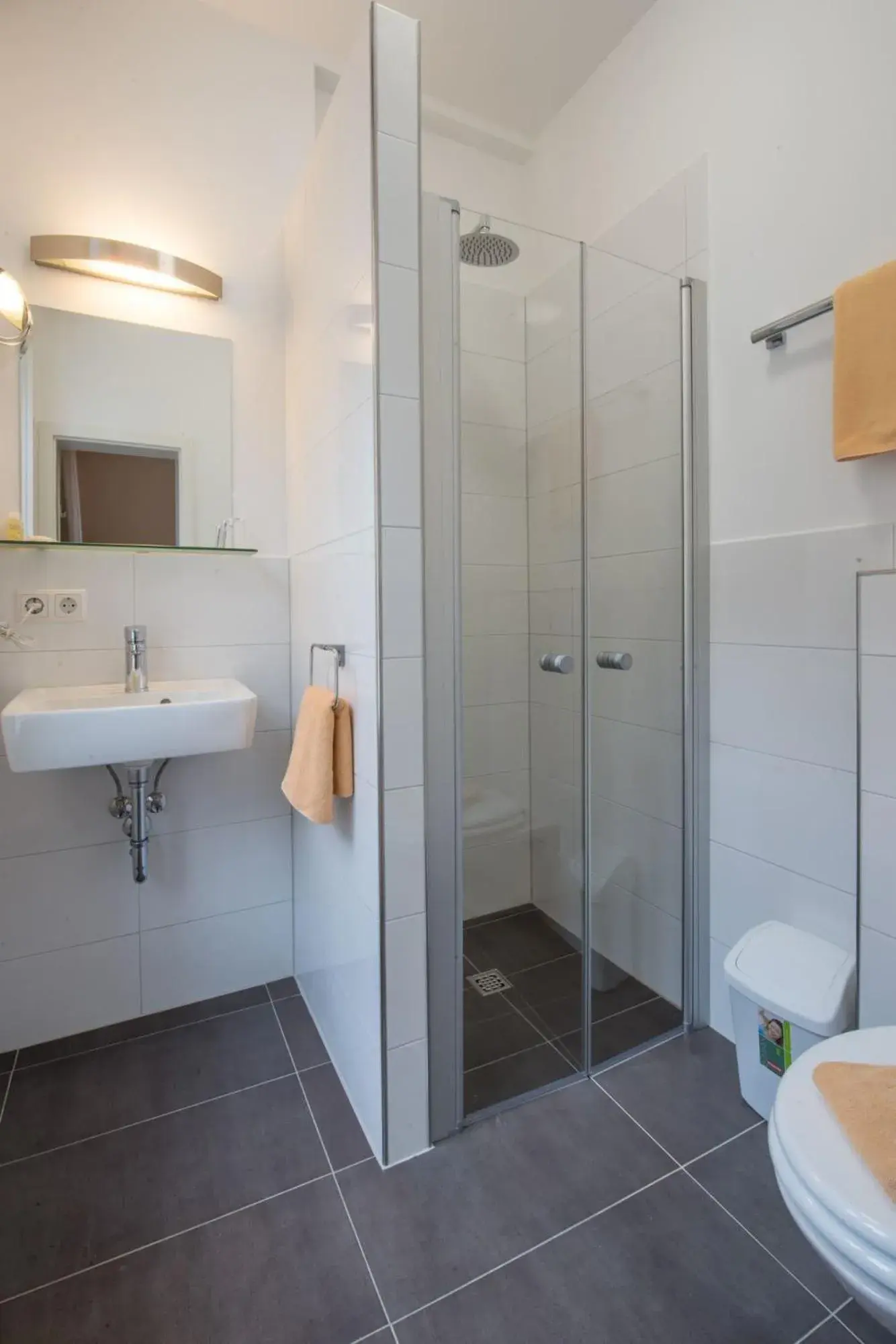 Shower, Bathroom in Hotel Scheffelhof