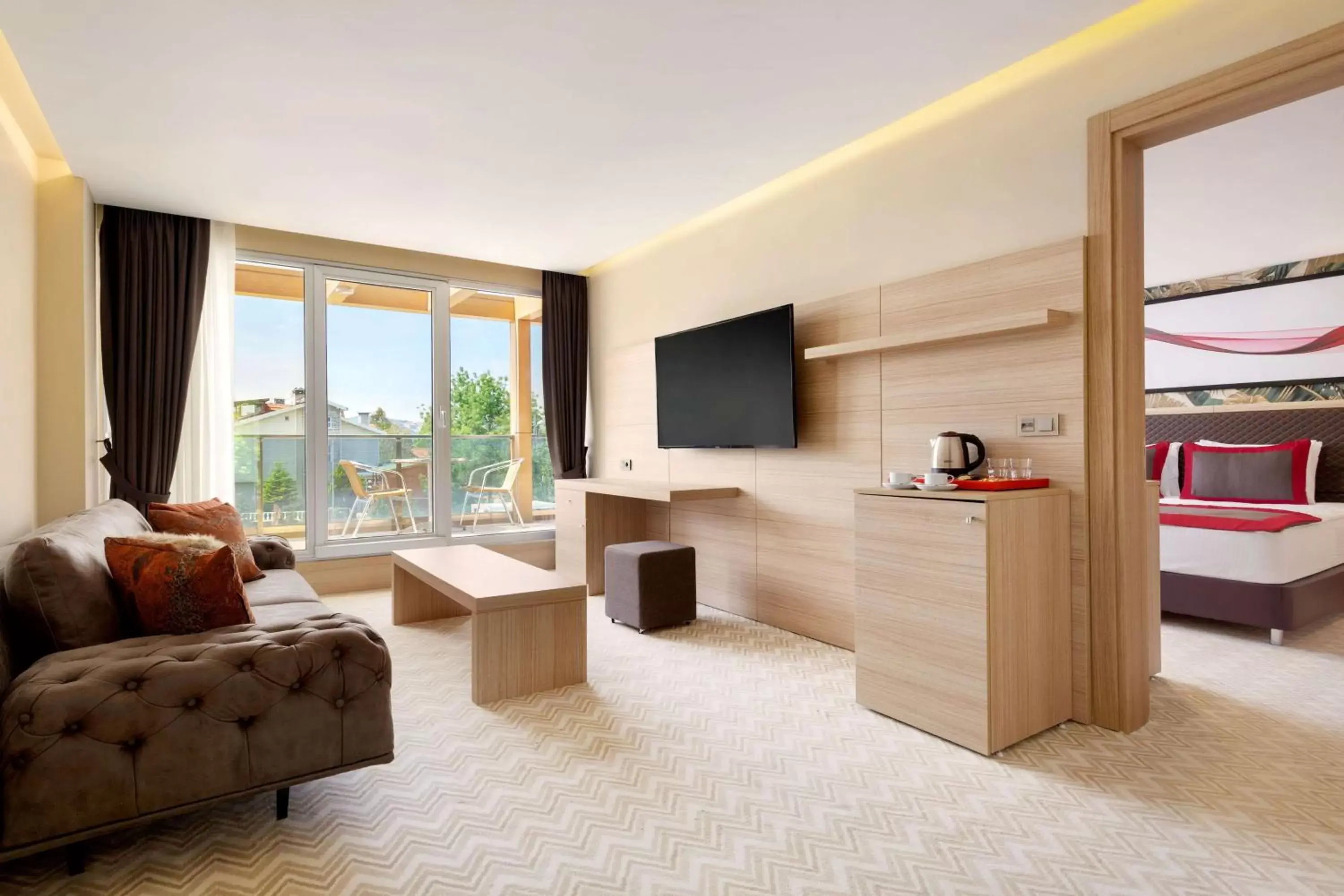 TV and multimedia, Seating Area in Ramada by Wyndham Istanbul Sile