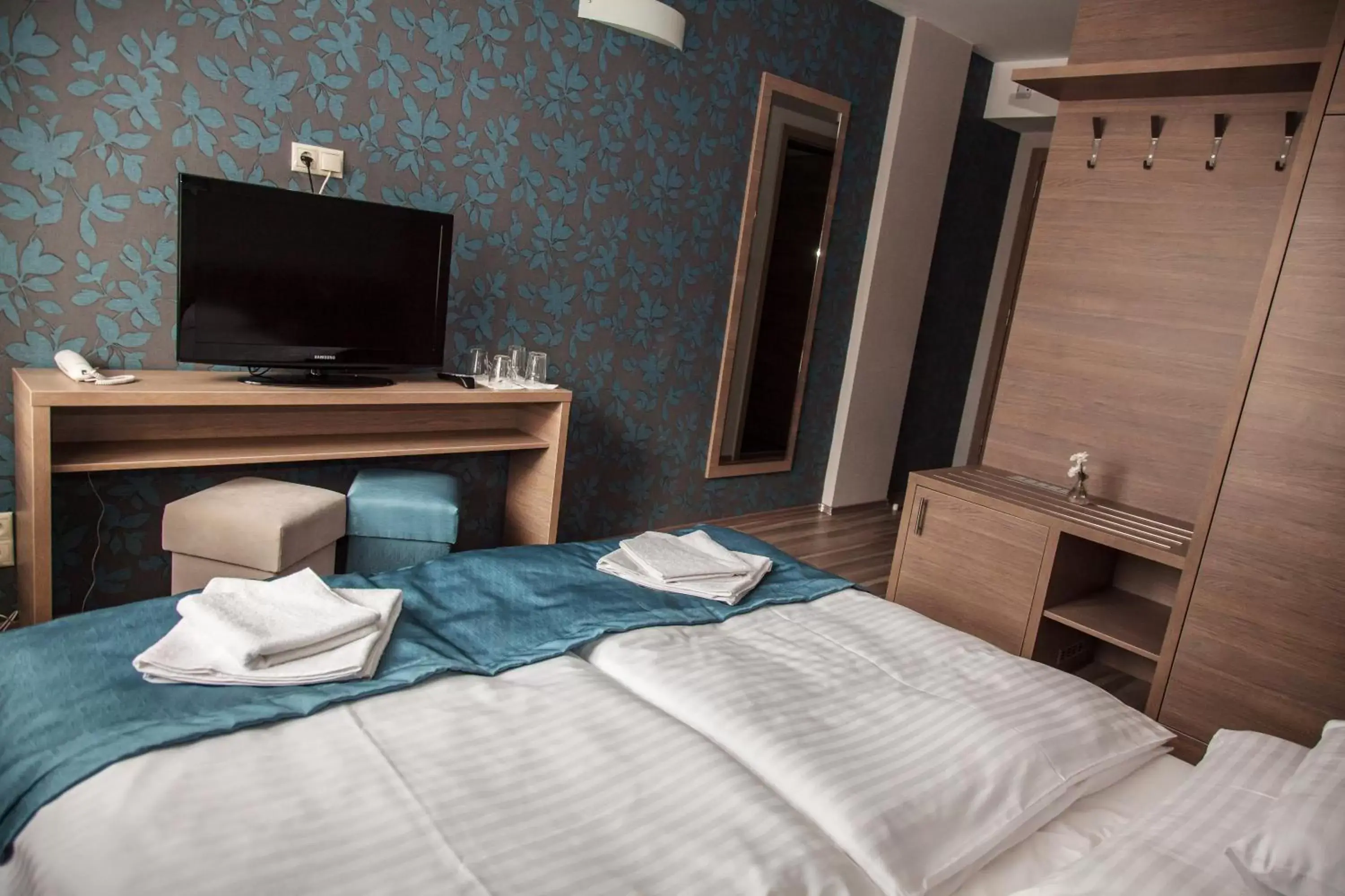 Bed in Vitta Hotel Superior Budapest