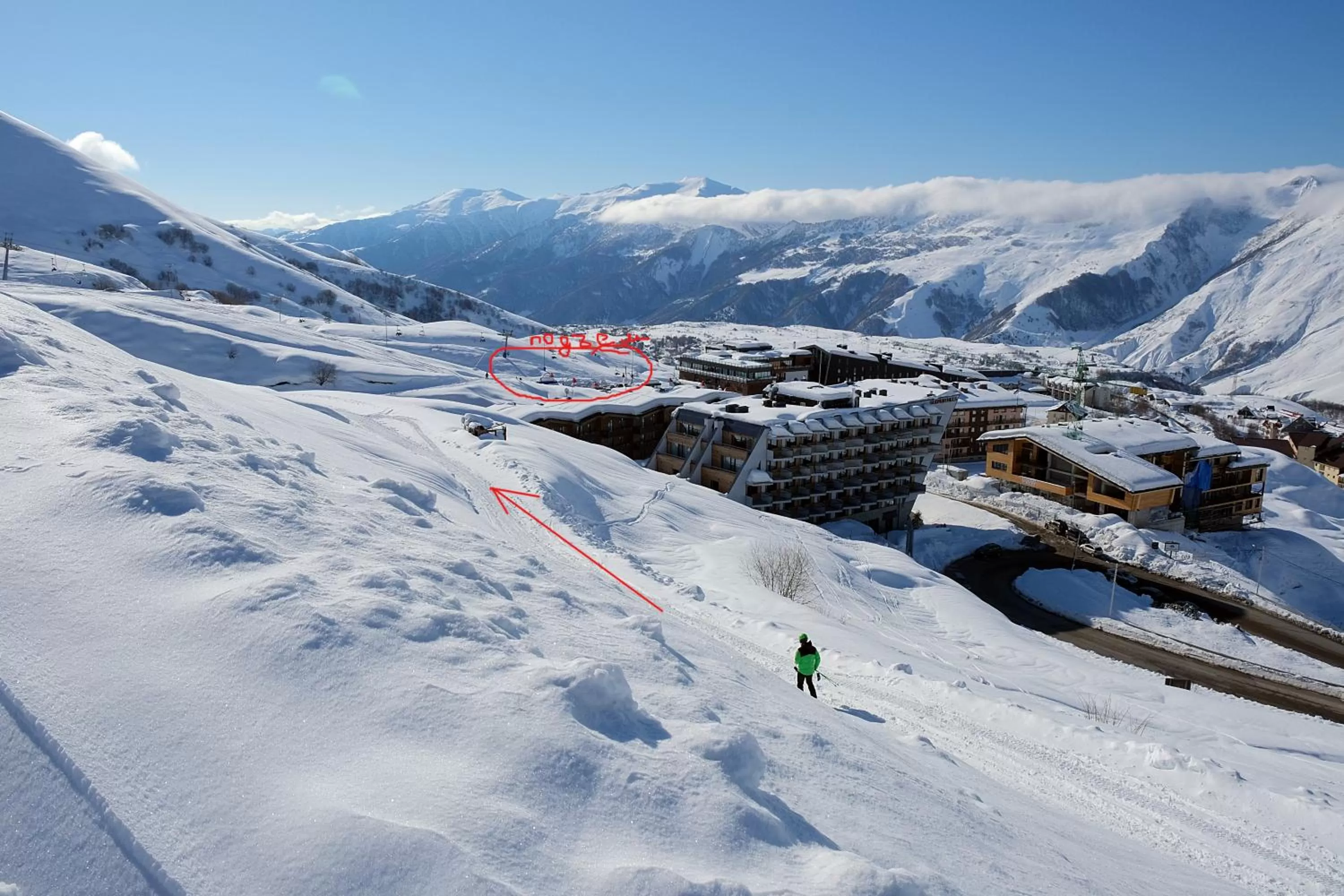 Nearby landmark in 2-room Apartment NFT Gudauri Penta 503