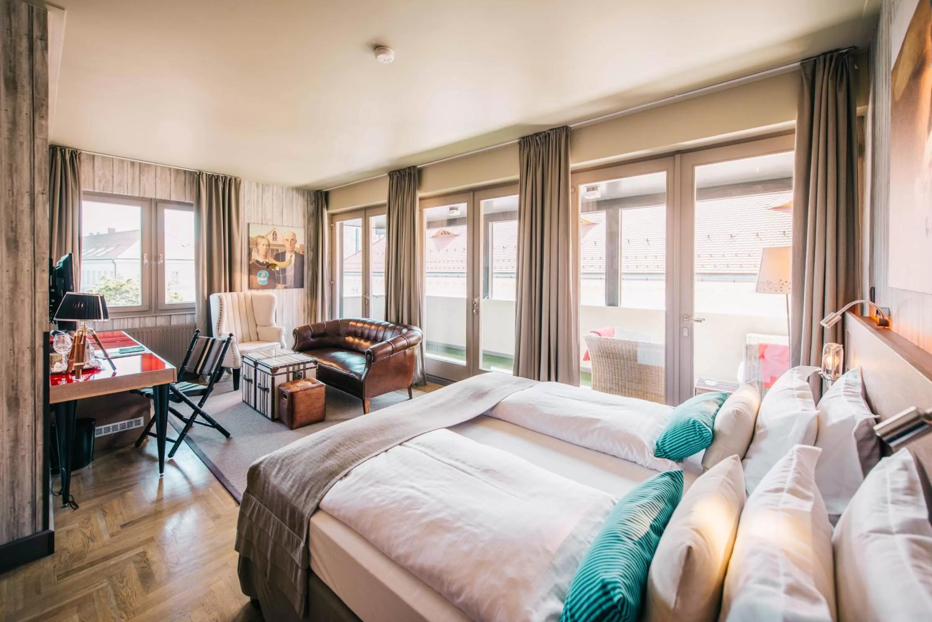 Living room, Bed in BALTAZÁR Boutique Hotel