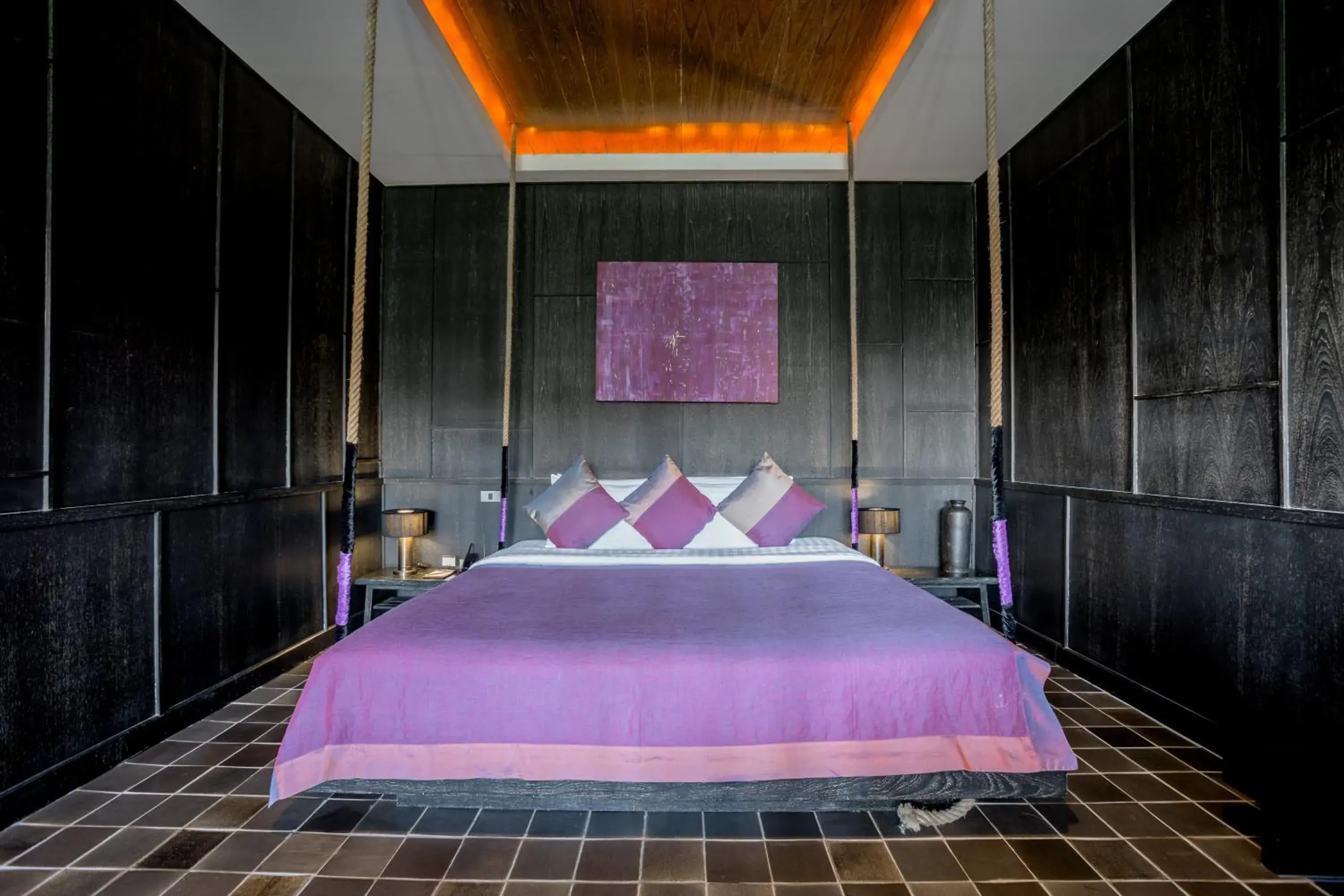 Bed in Aruntara Riverside Boutique Hotel