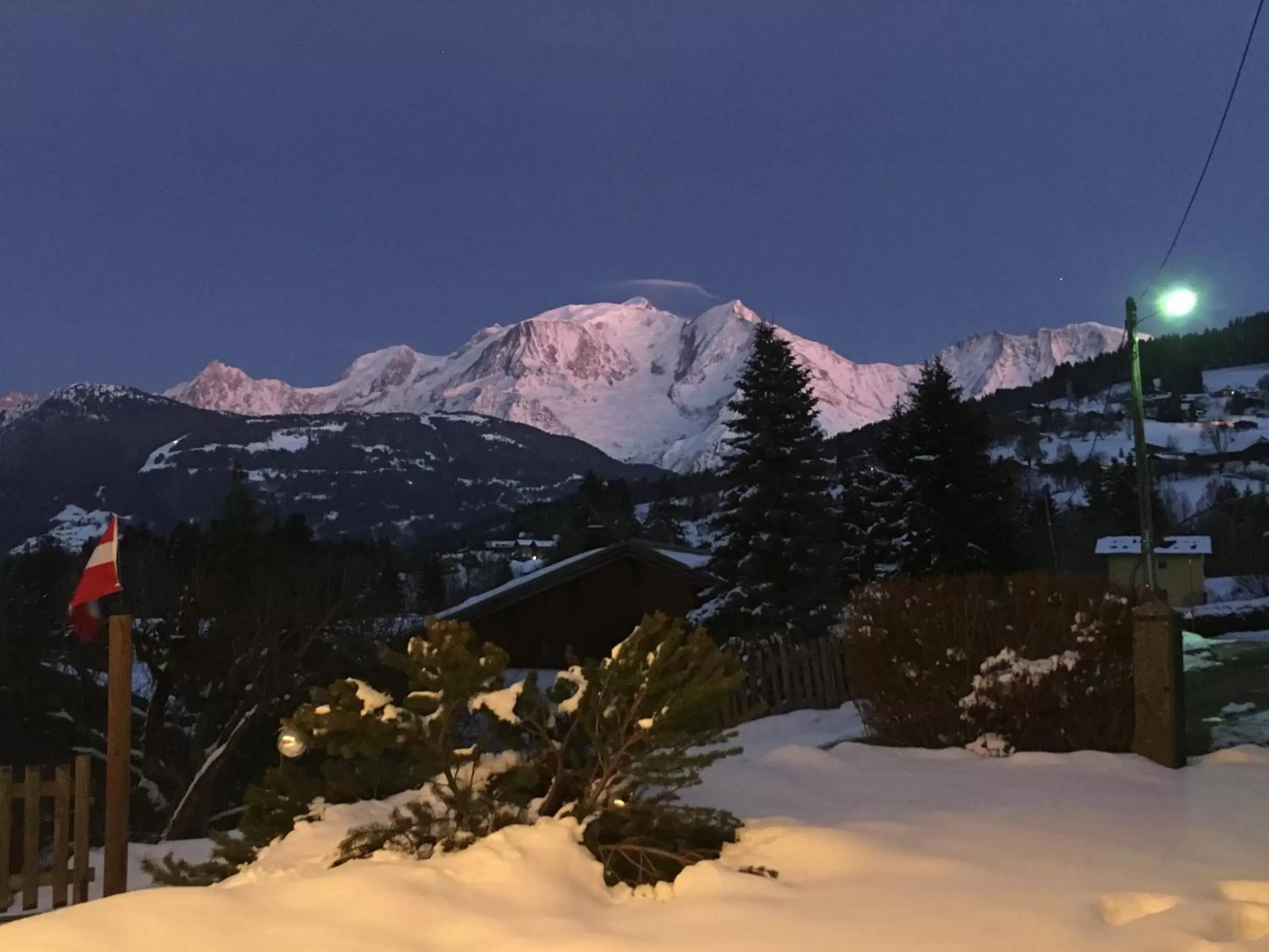 Mountain view, Winter in Hotel Les Granits