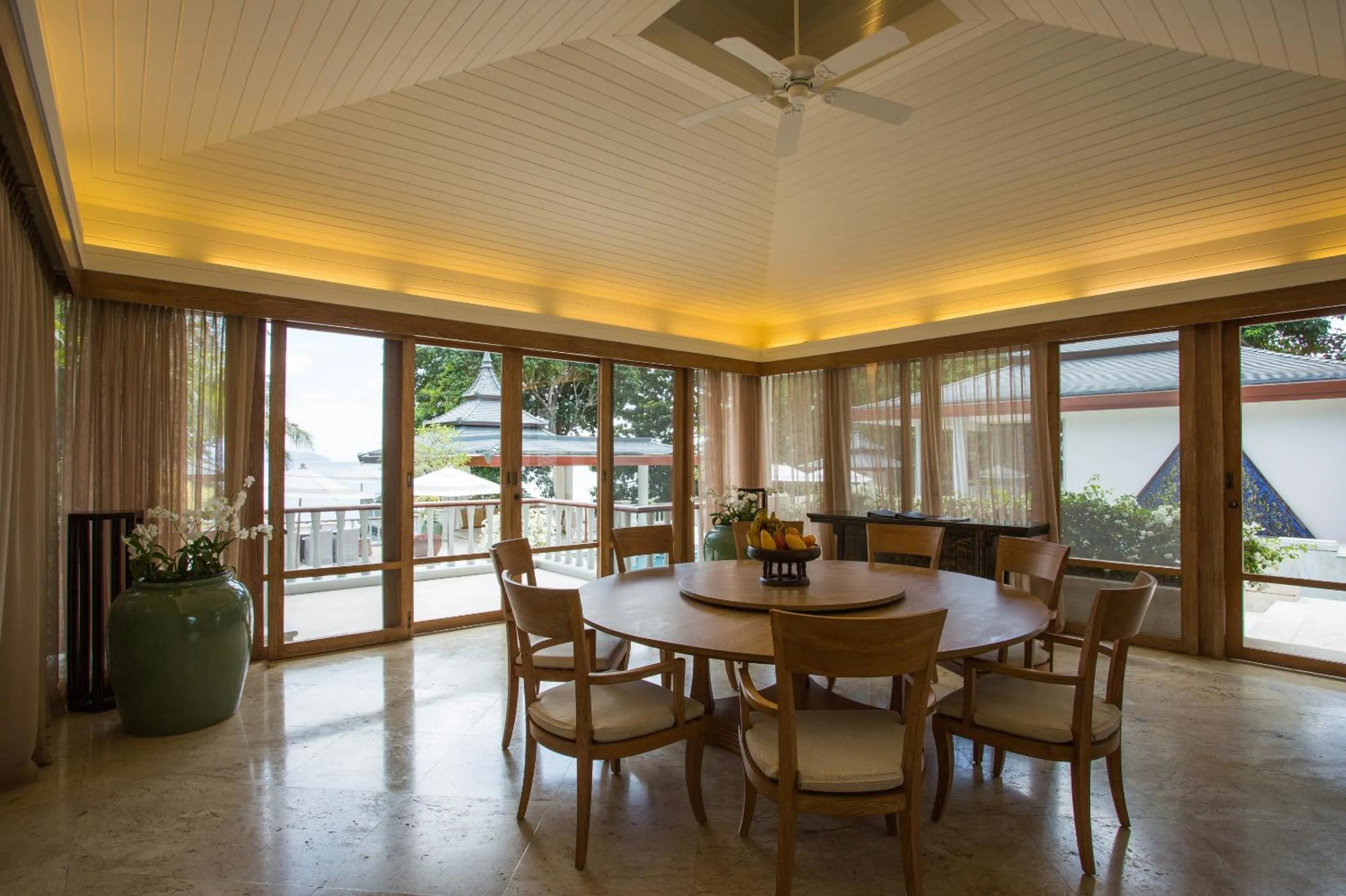 Dining area in Trisara Villas & Residences Phuket