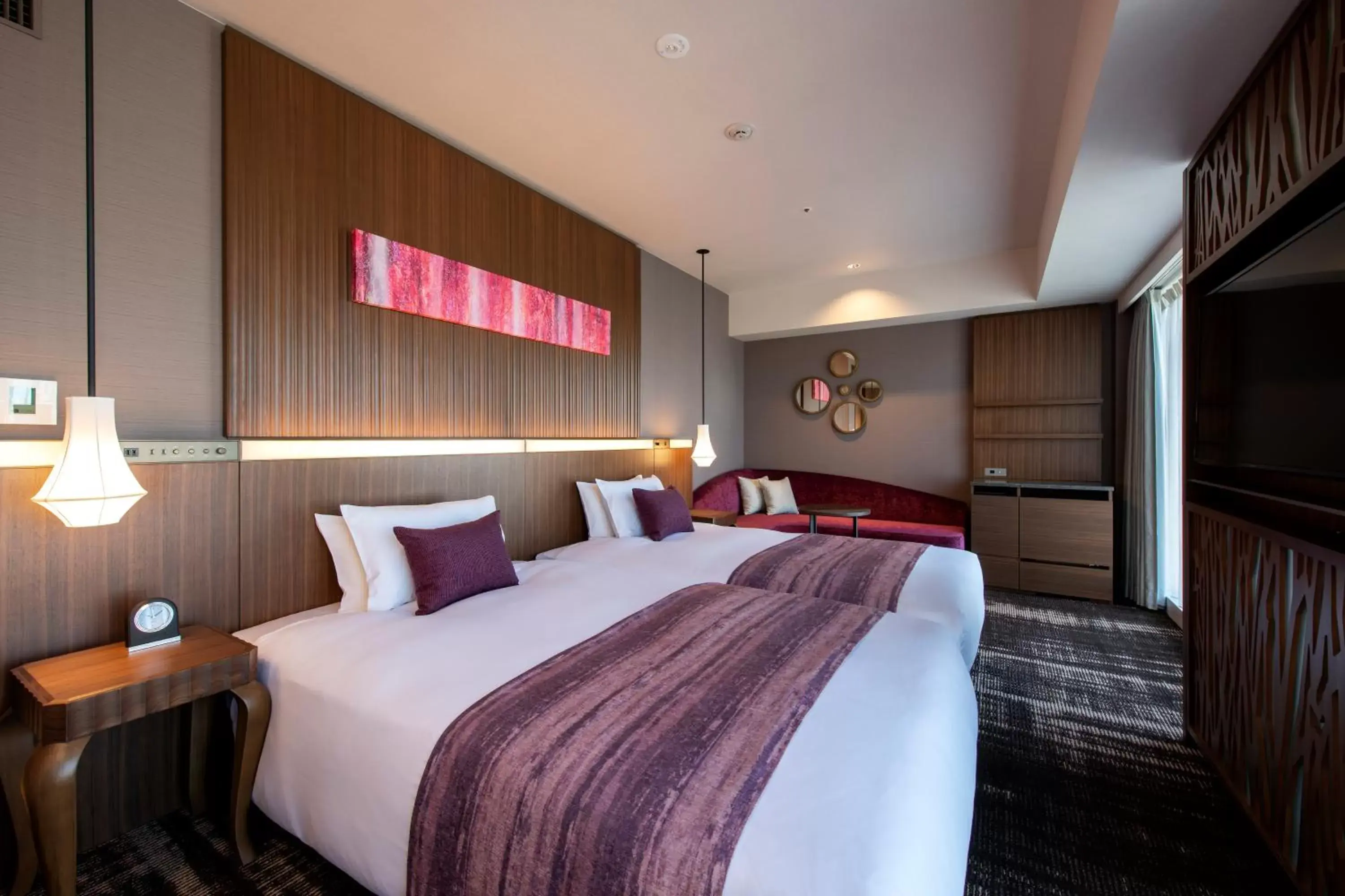 Bed in Hotel GrandBach Sendai Bed in Hotel GrandBach Sendai