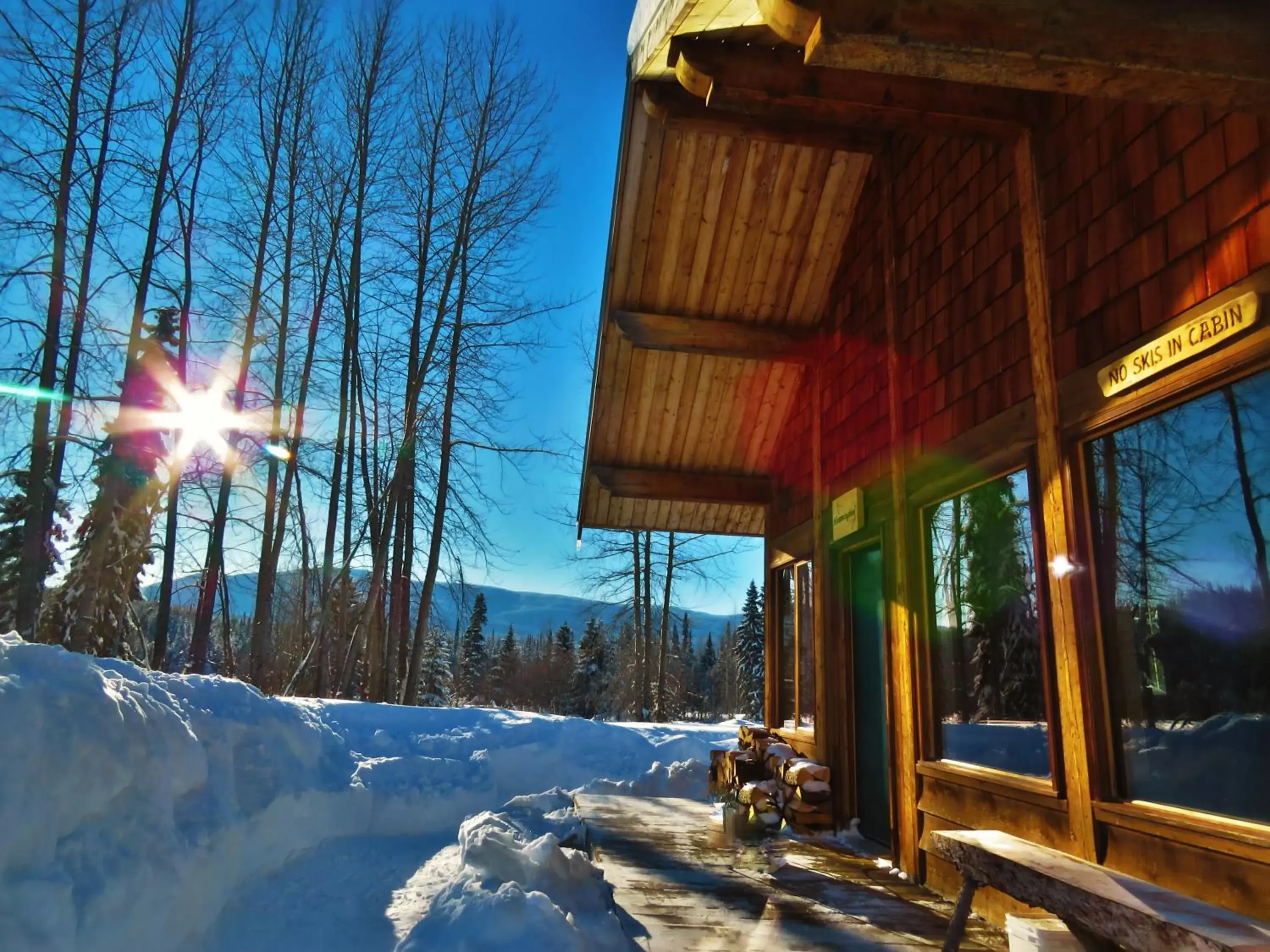 Facade/entrance, Winter in Rocky Ridge Resort-BC