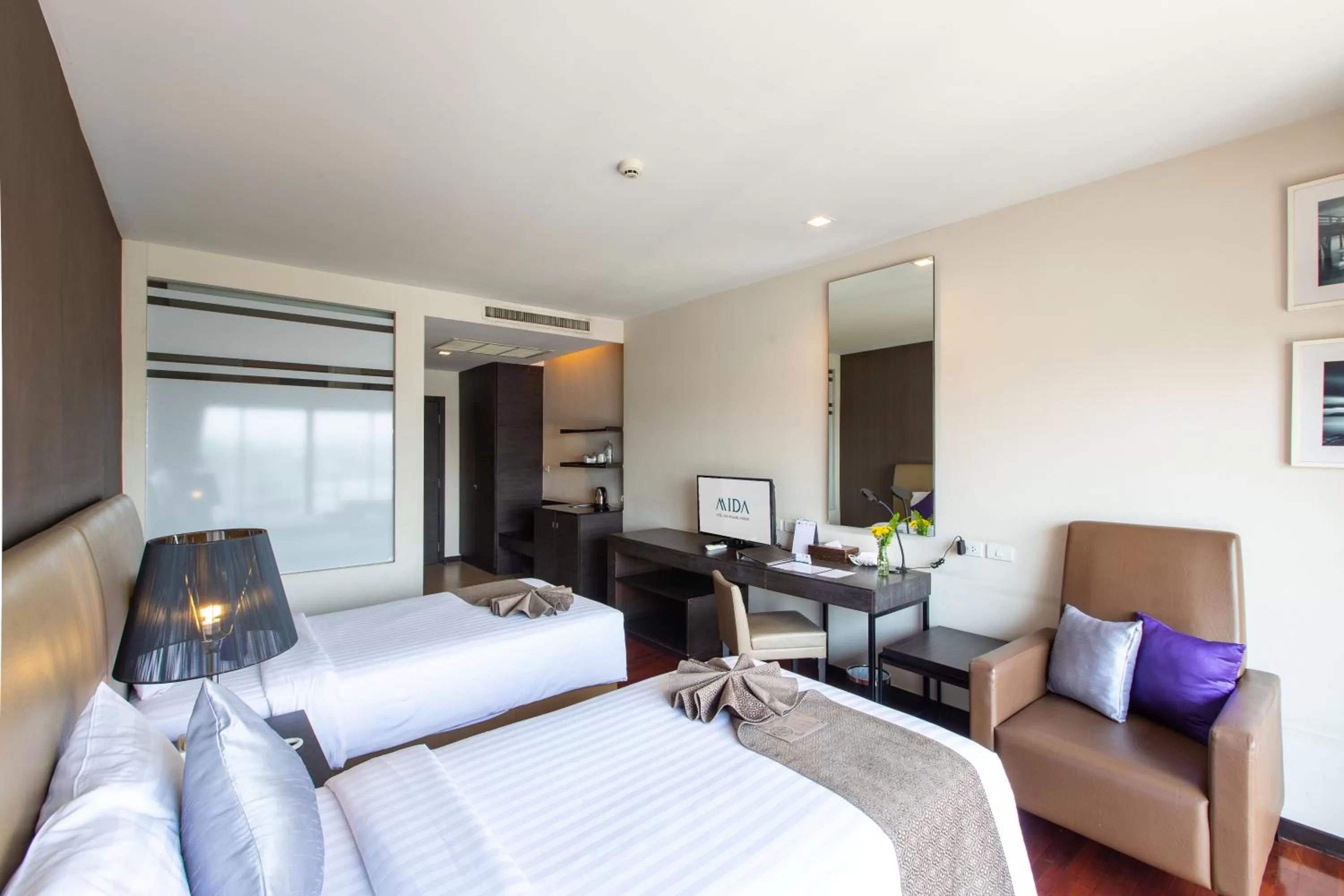 TV and multimedia, Bed in Mida Hotel Don Mueang Airport