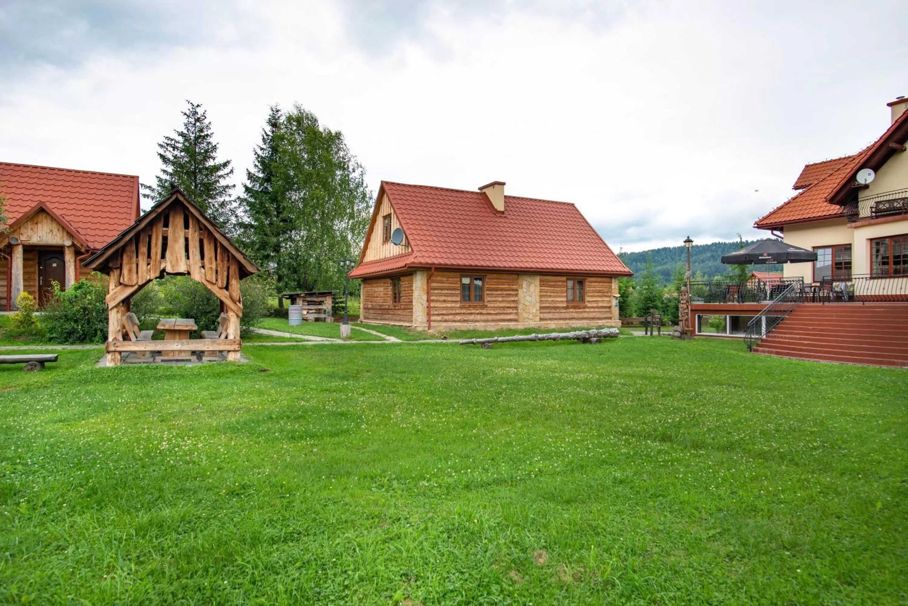 Children play ground in Gościniec Pięciu Stawów