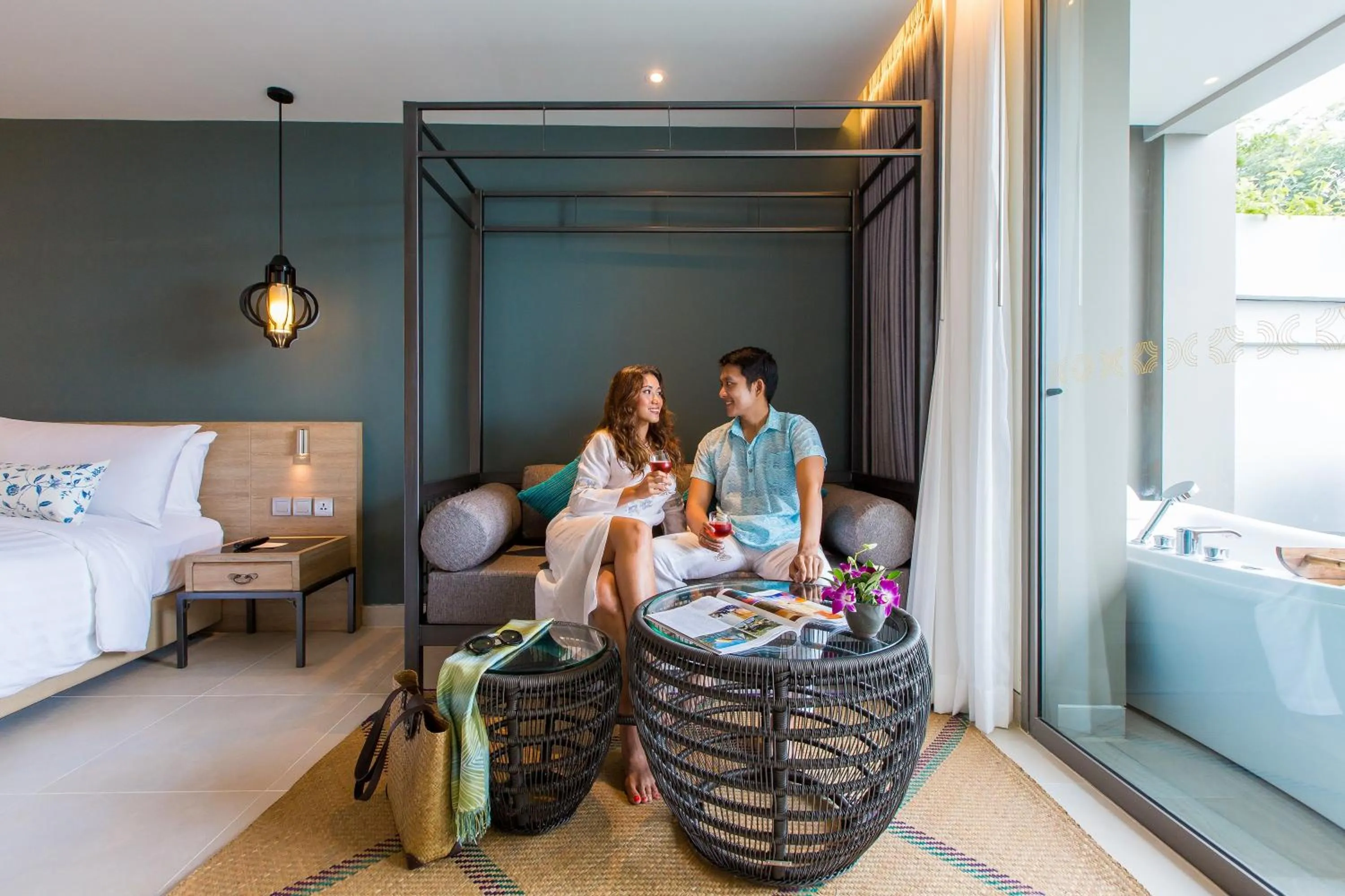 Seating area in MAI HOUSE Patong Hill