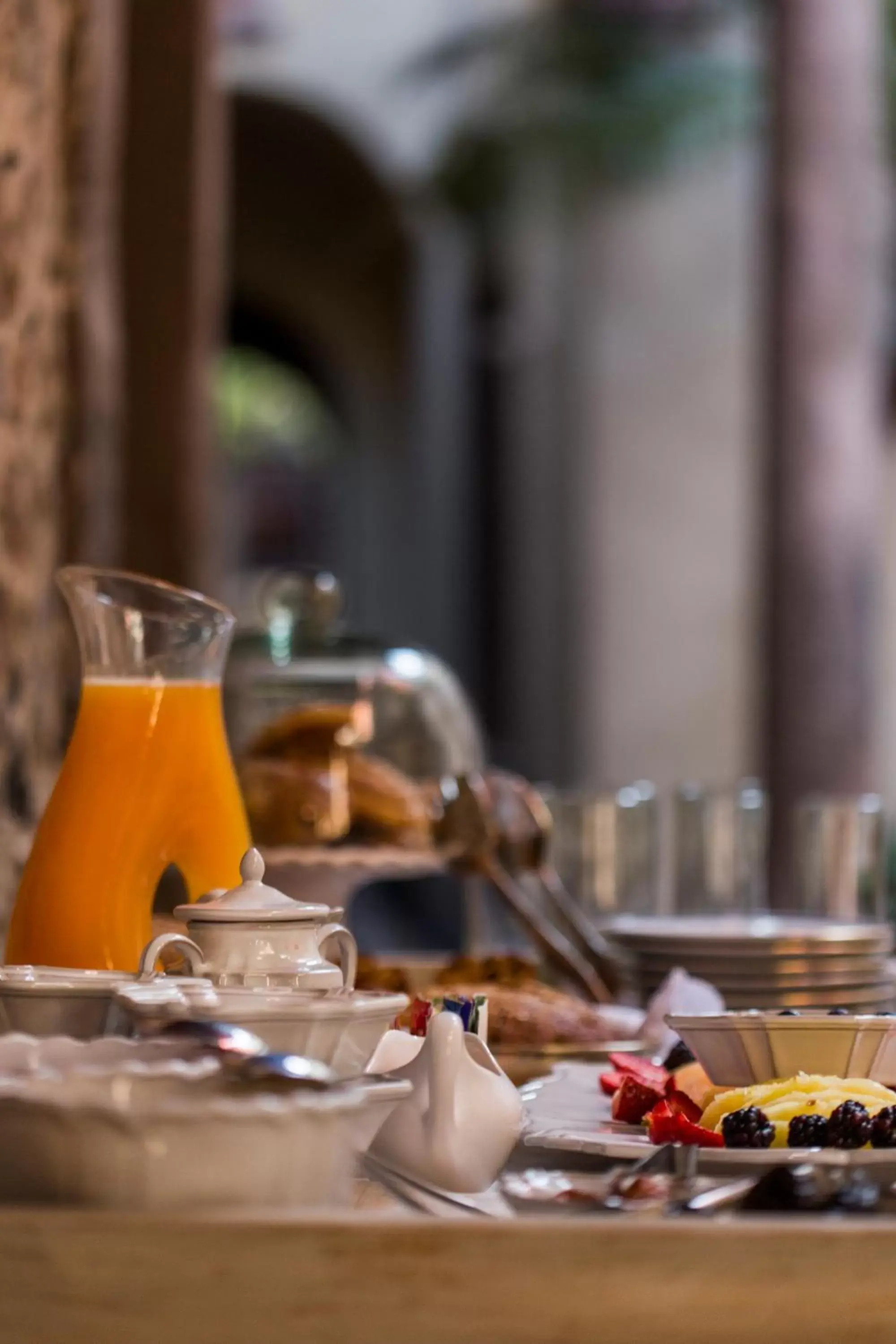 Continental breakfast in Casa No Name Small Luxury Hotel