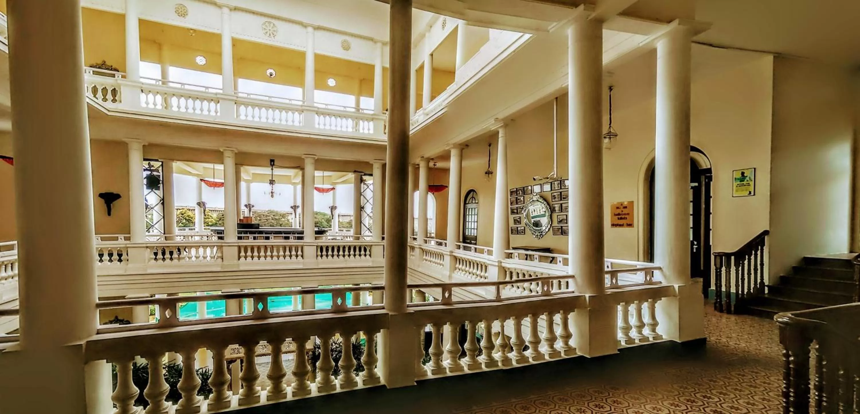 Inner courtyard view in Royal Orchid Brindavan Garden Mysore