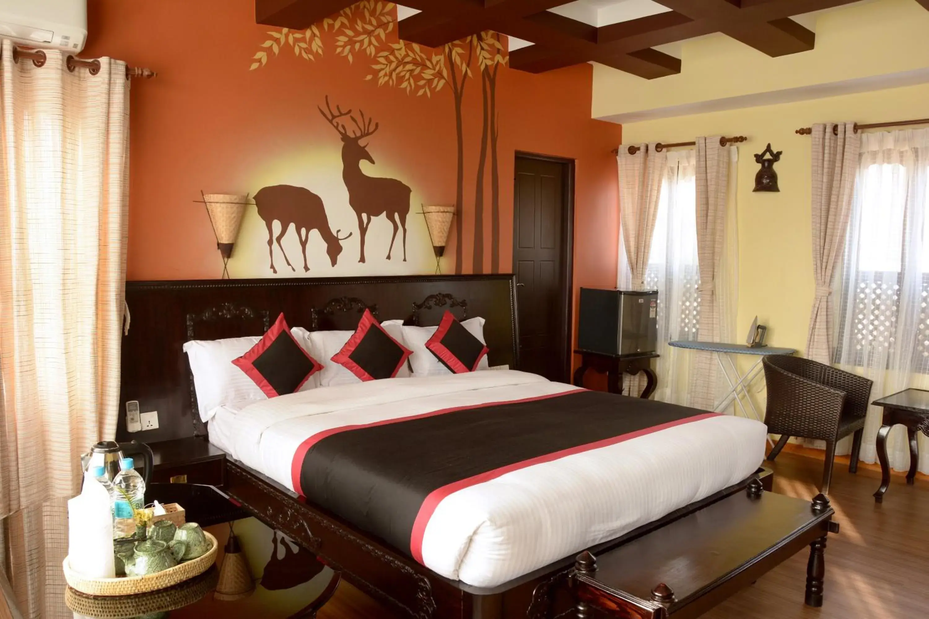 Bed in Kasthamandap Boutique Hotel