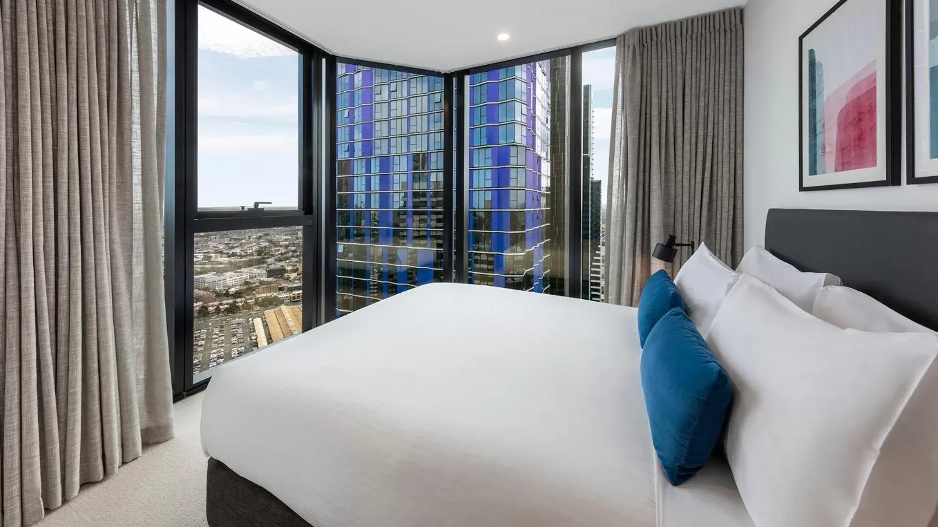 Bed in Avani Melbourne Central Residences