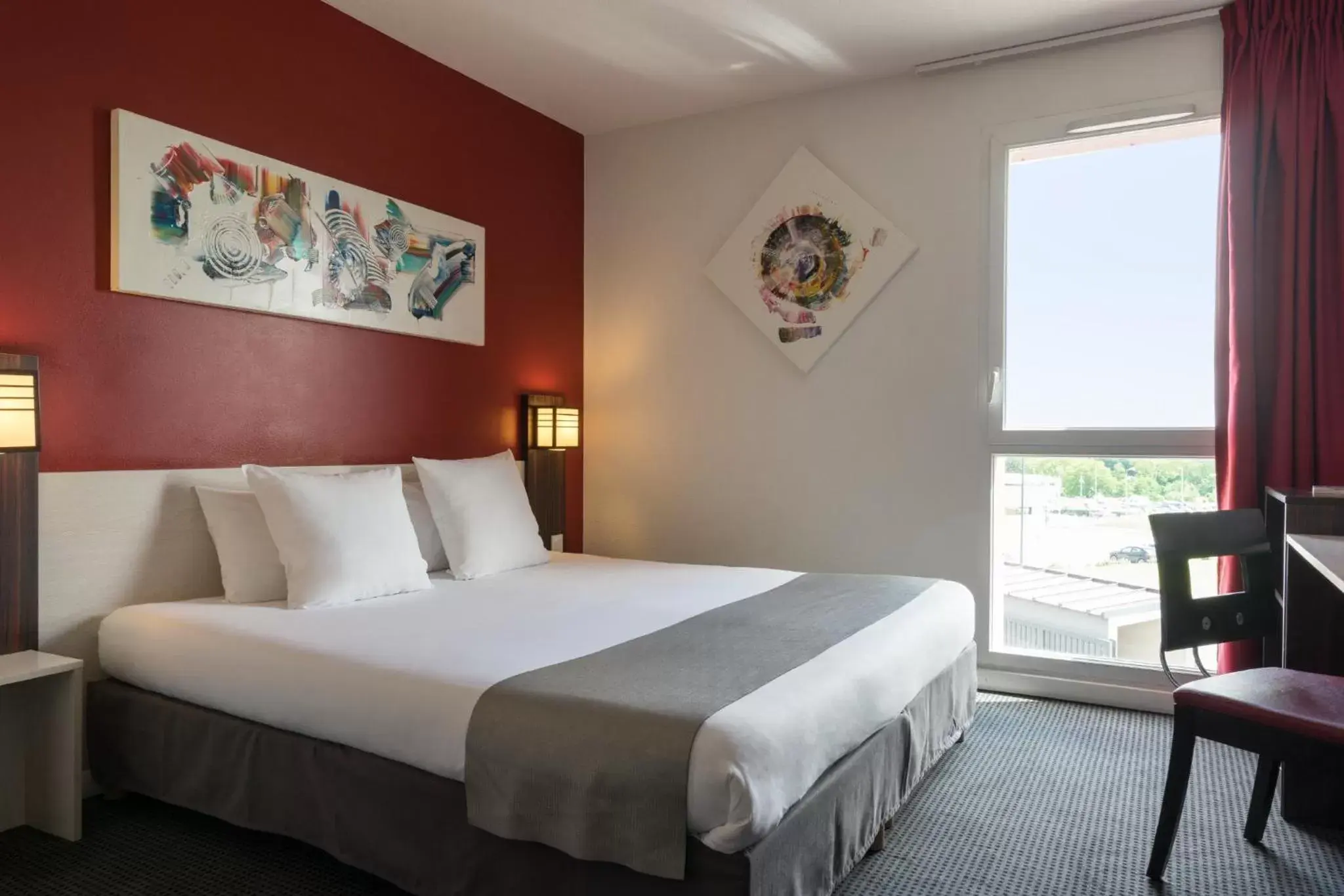 Bedroom, Bed in The Originals City, Hôtel Pont Rouge (ex inter-hôtel), Carcassonne