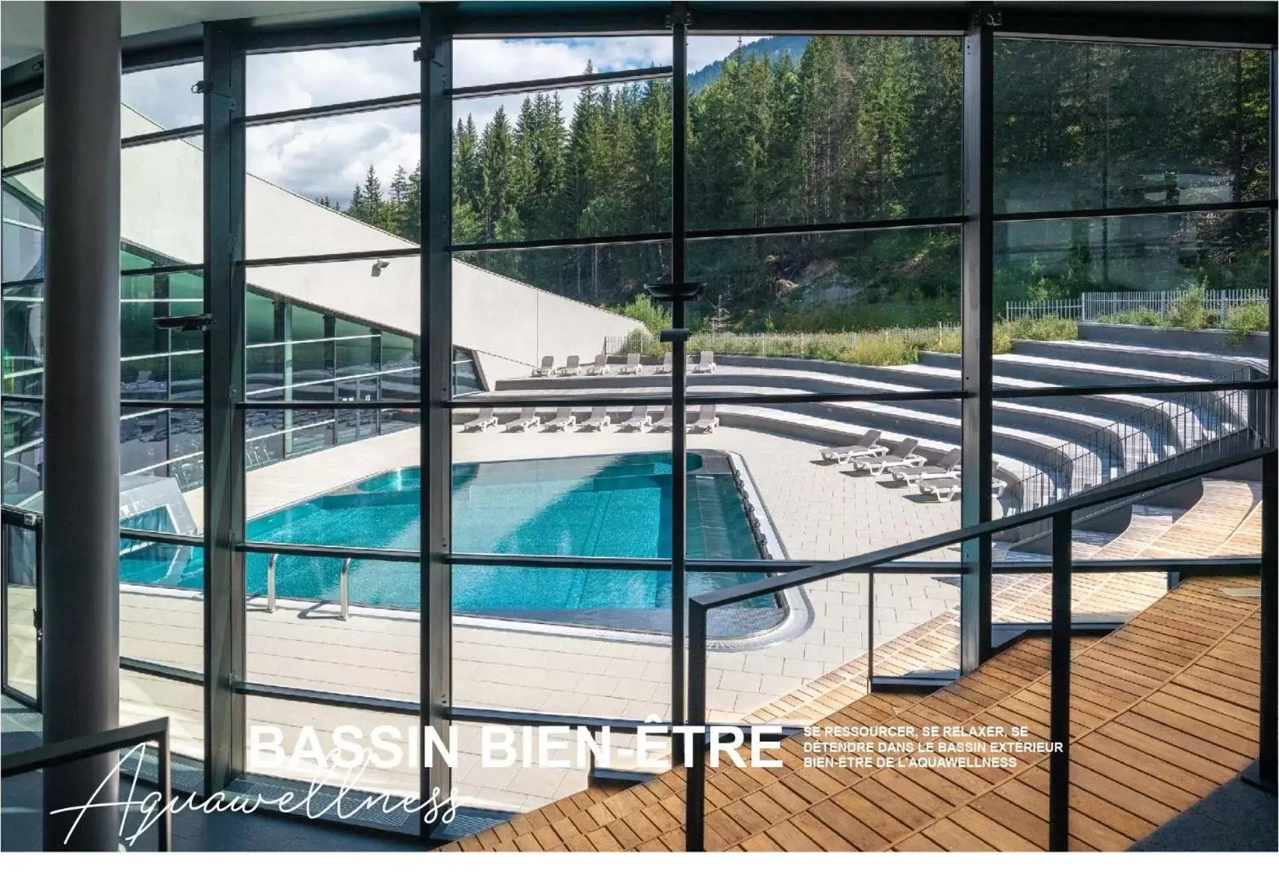Summer, Pool View in Ecrin Blanc Resort Courchevel