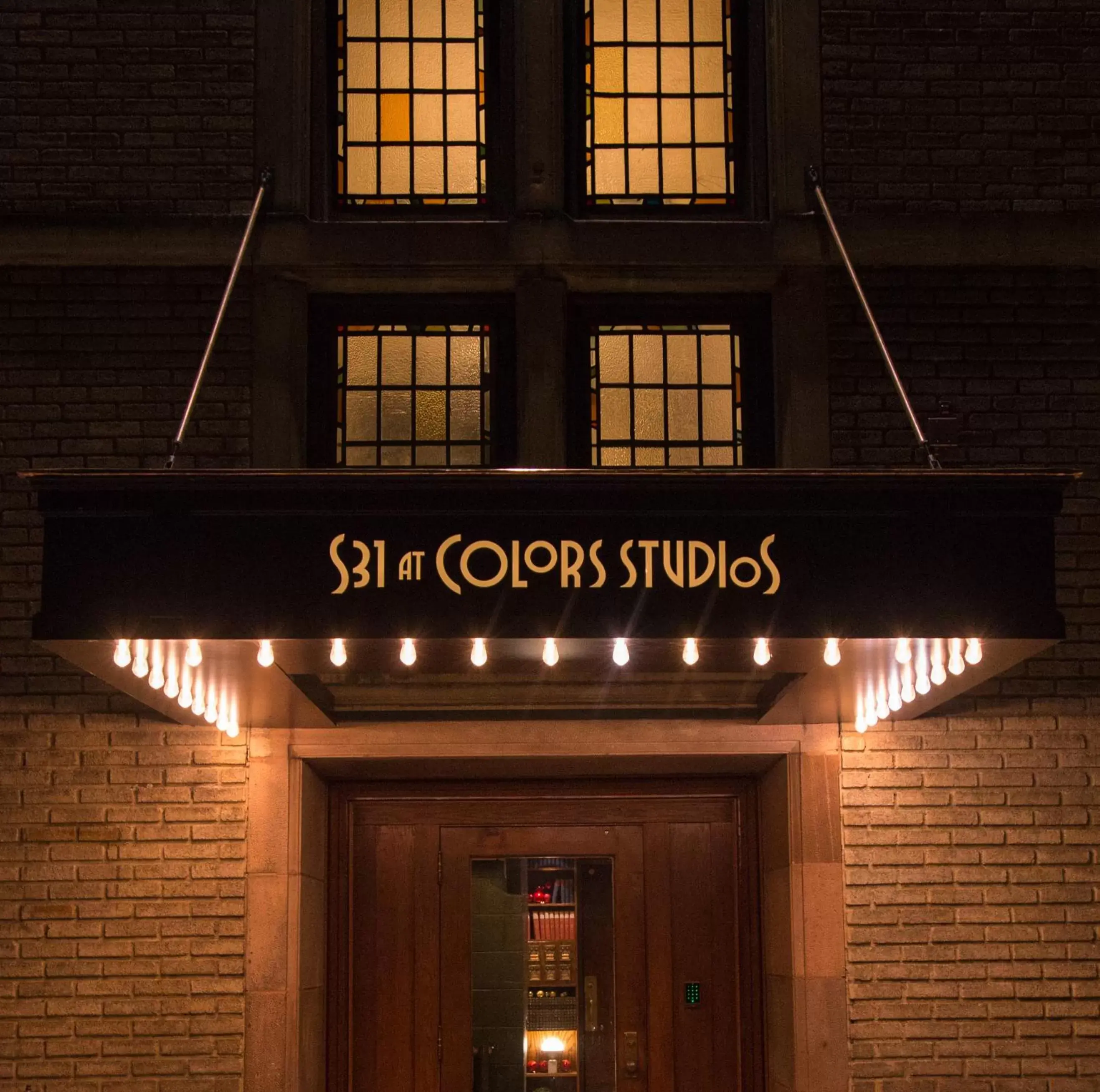 Facade/entrance in School 31 Lofts