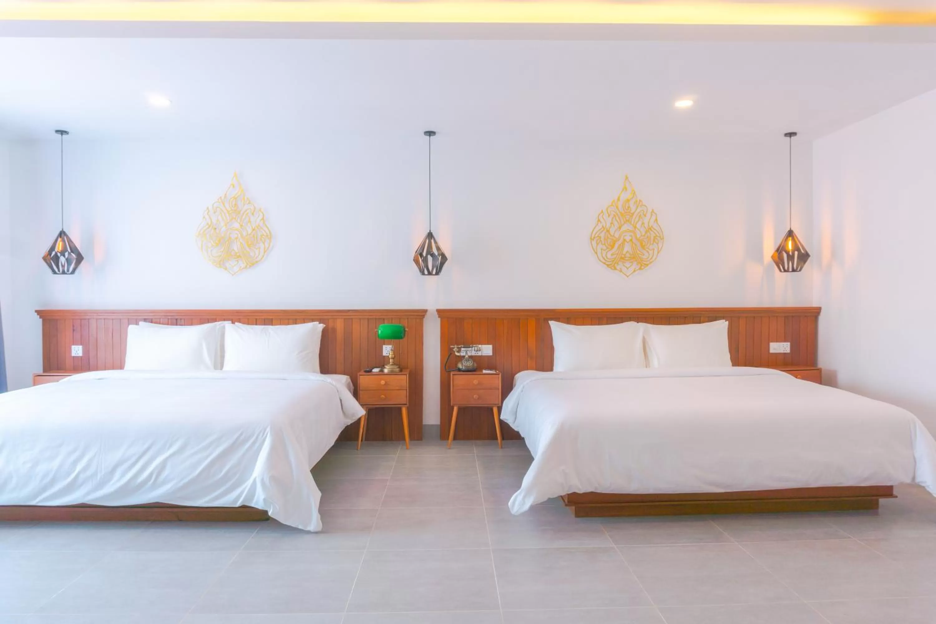 Bed in Angkor Aurora