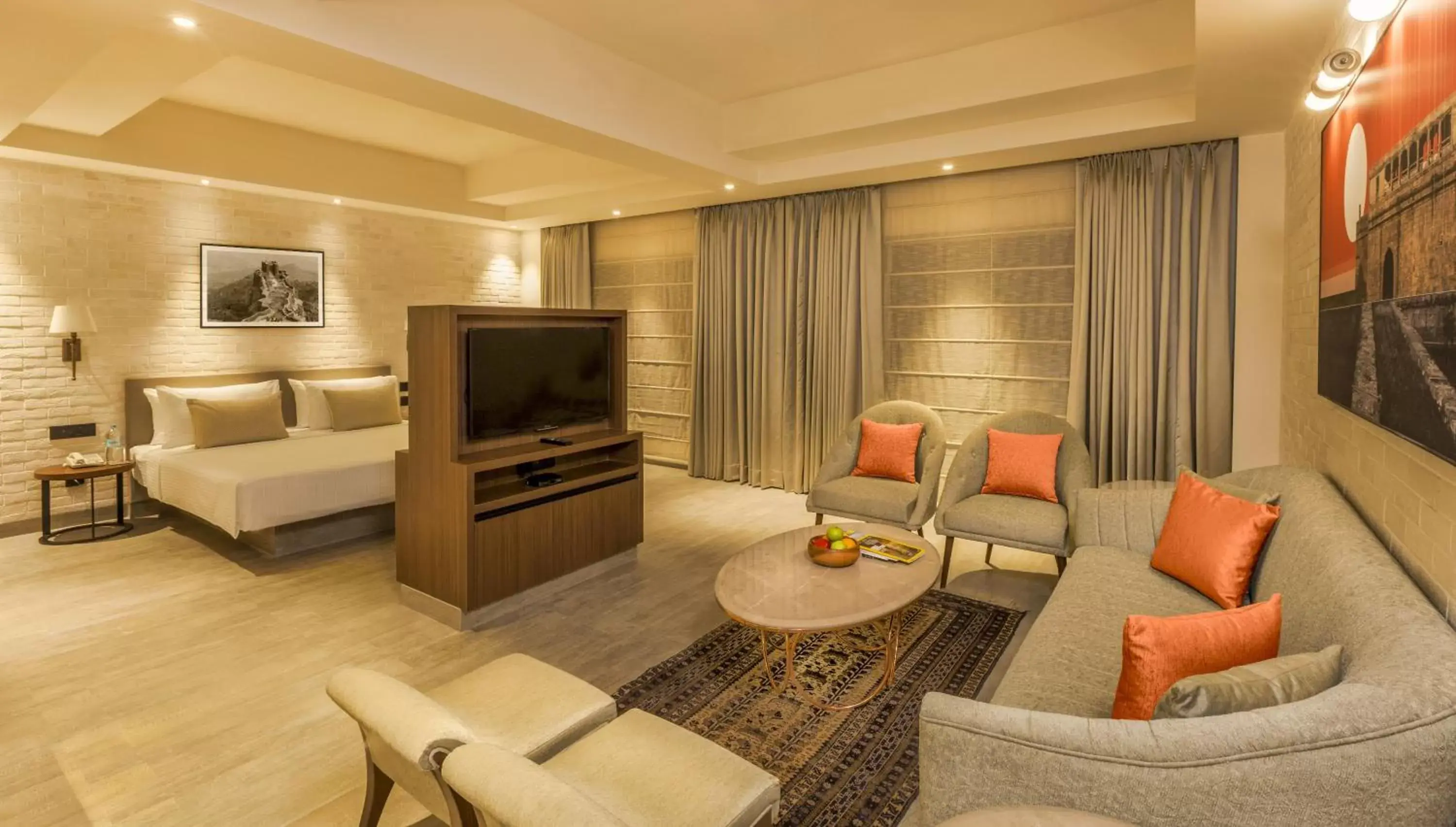 Bedroom, Seating Area in Lemon Tree Premier City Center Pune