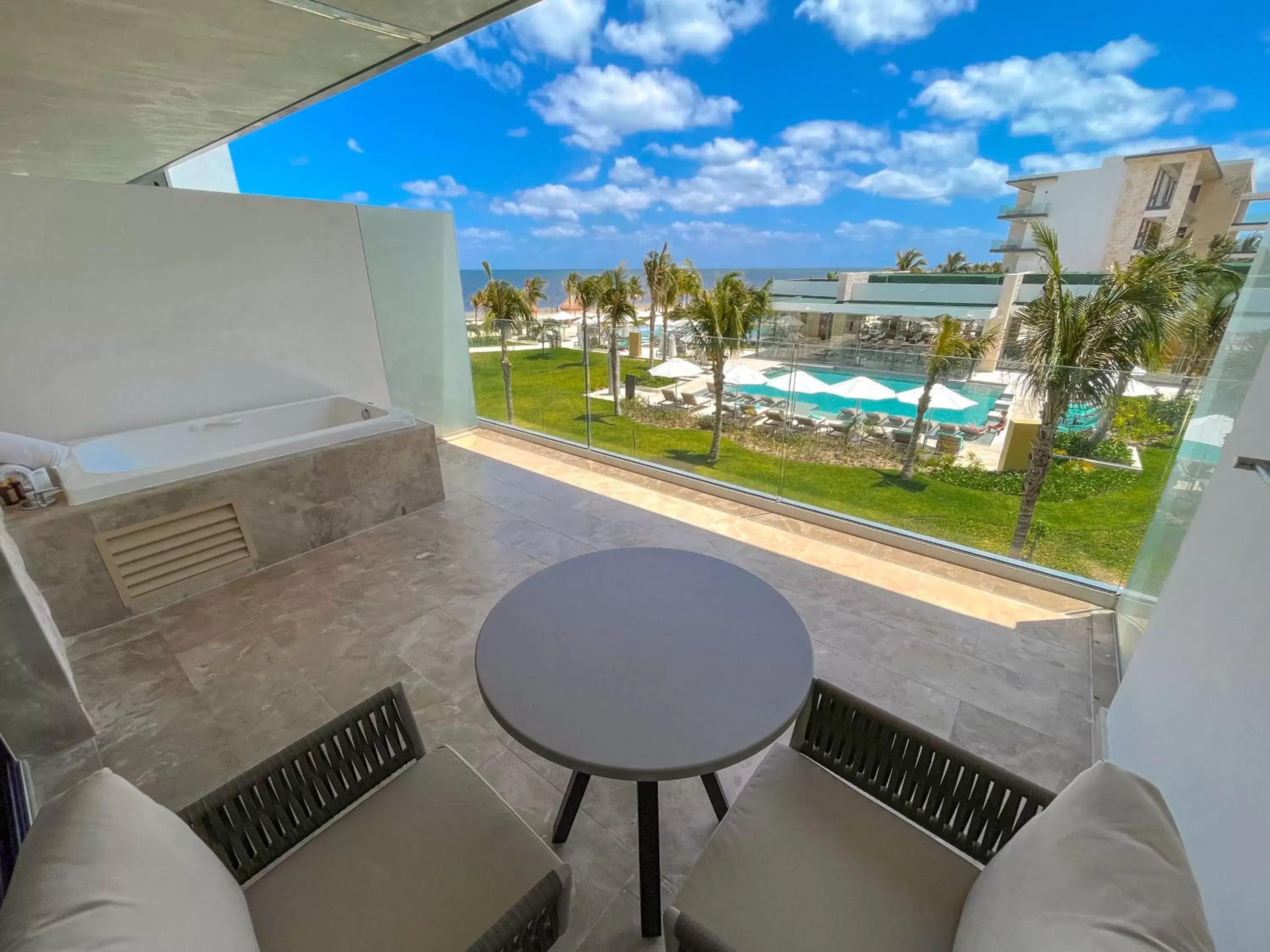 Balcony/Terrace, Pool View in Haven Riviera Cancun - All Inclusive - Adults Only