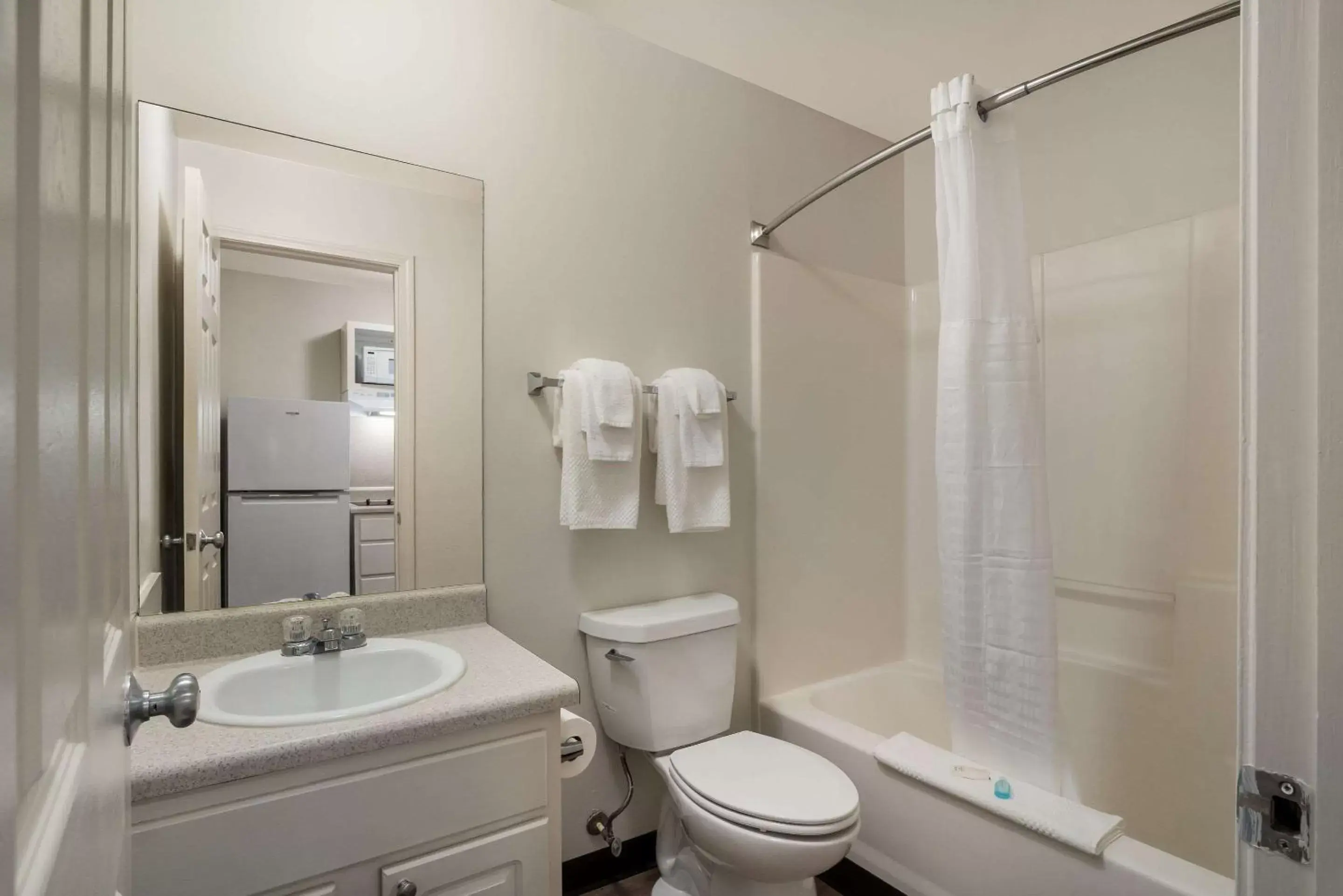 Bedroom, Bathroom in Suburban Extended Stay Hotel Denver Central-Arvada