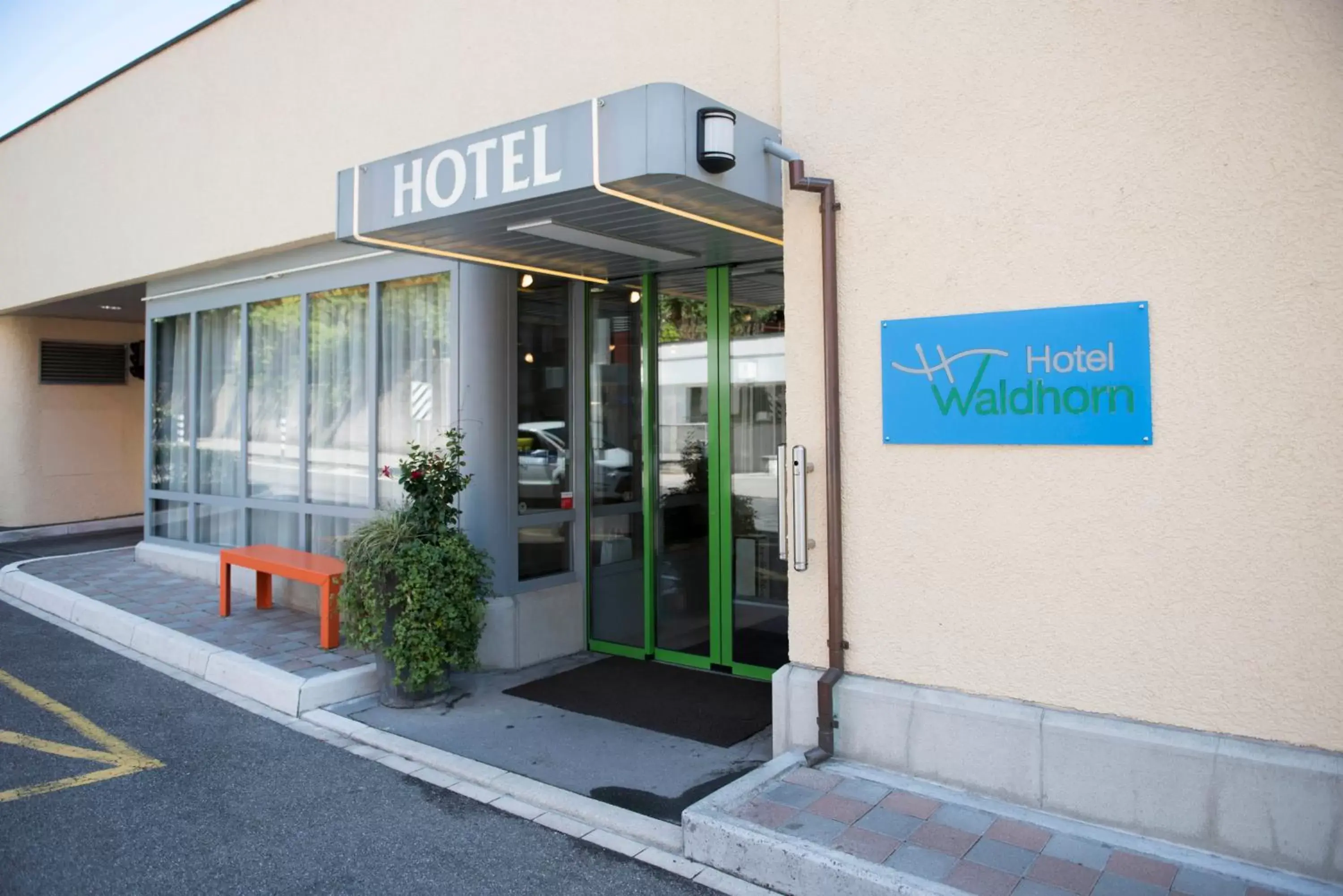 Facade/entrance, Property Logo/Sign in Hotel Waldhorn