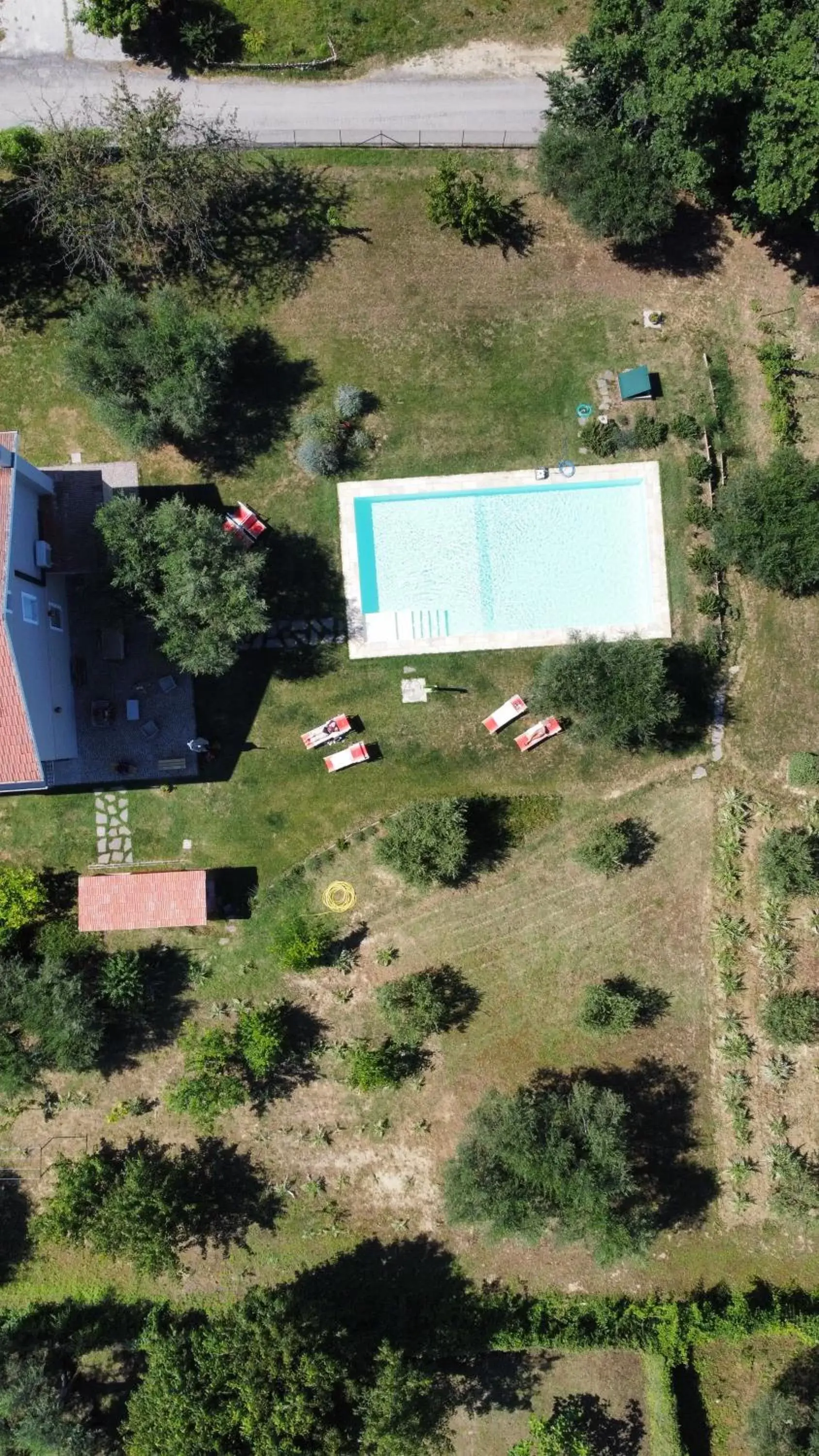 Garden, Bird's-eye View in Antica Fonte holiday home