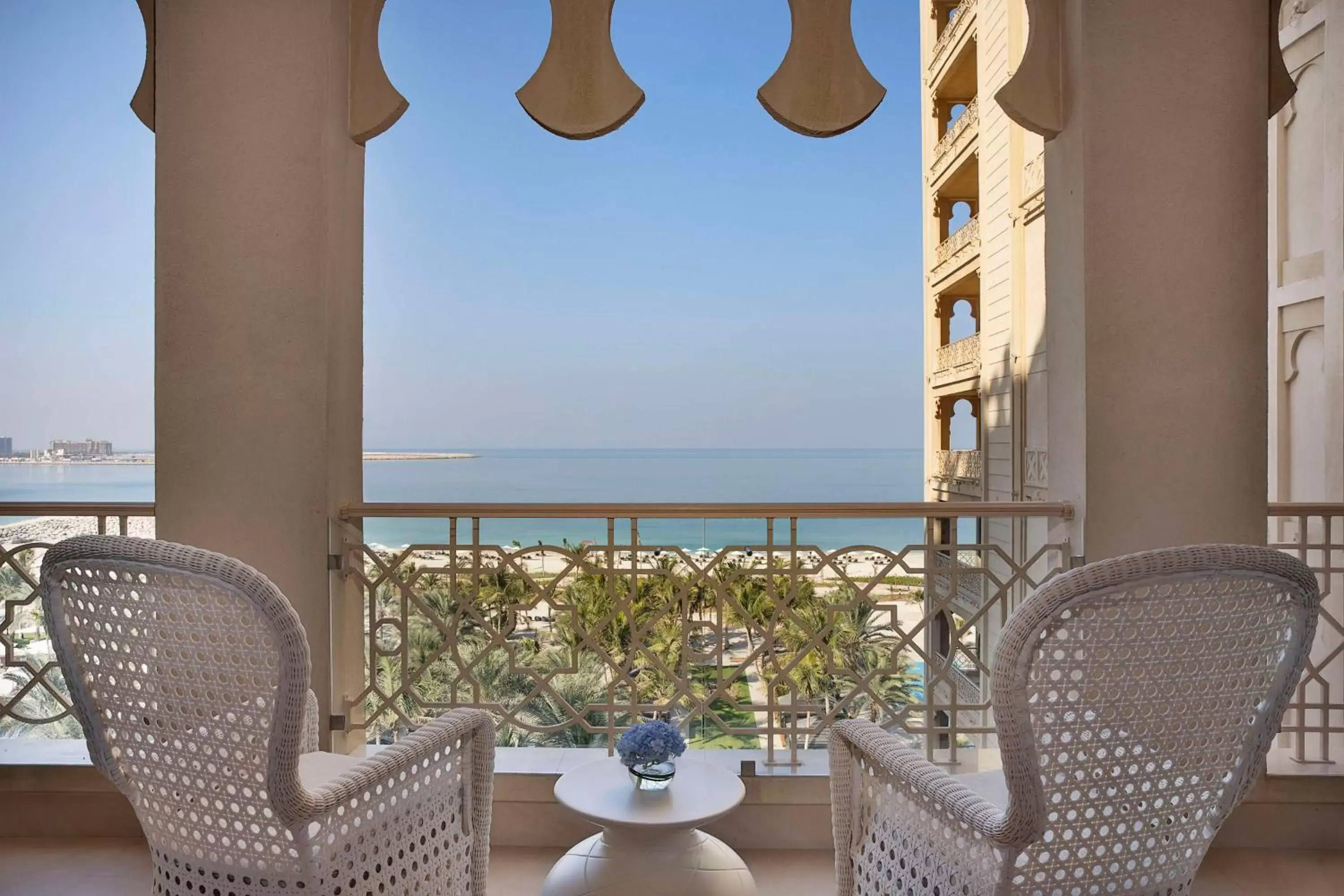 View (from property/room), Balcony/Terrace in Waldorf Astoria Ras Al Khaimah
