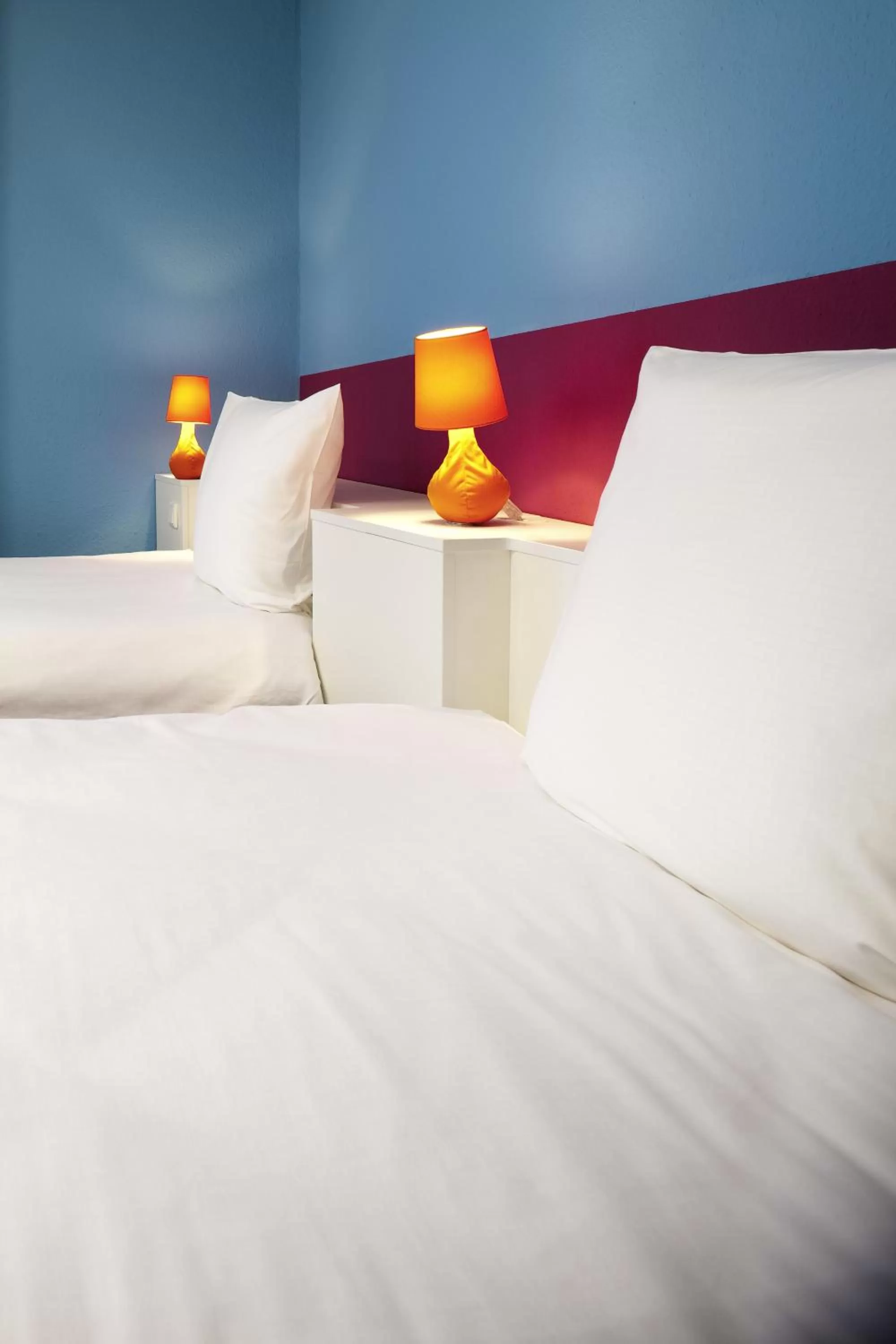 Decorative detail, Bed in ibis Styles Duesseldorf-Neuss