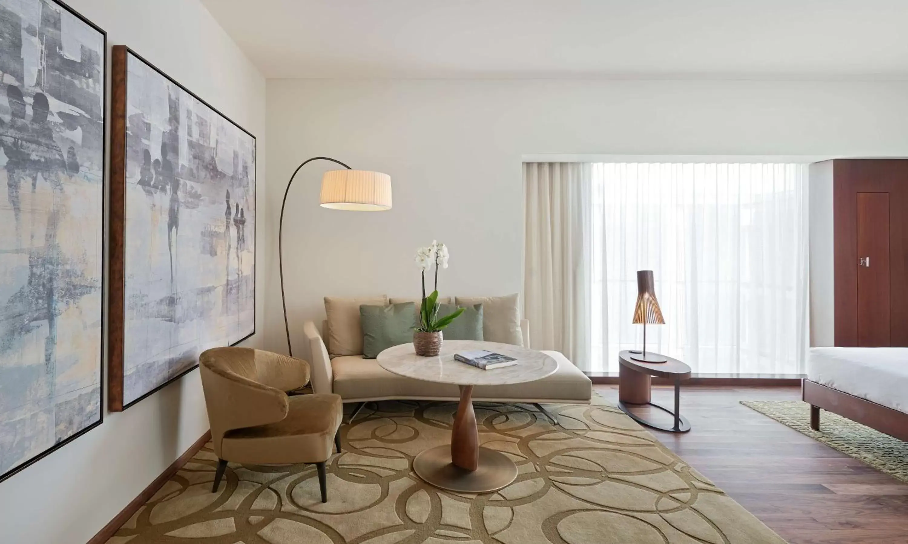 Bedroom, Seating Area in Park Hyatt Zurich – City Center Luxury
