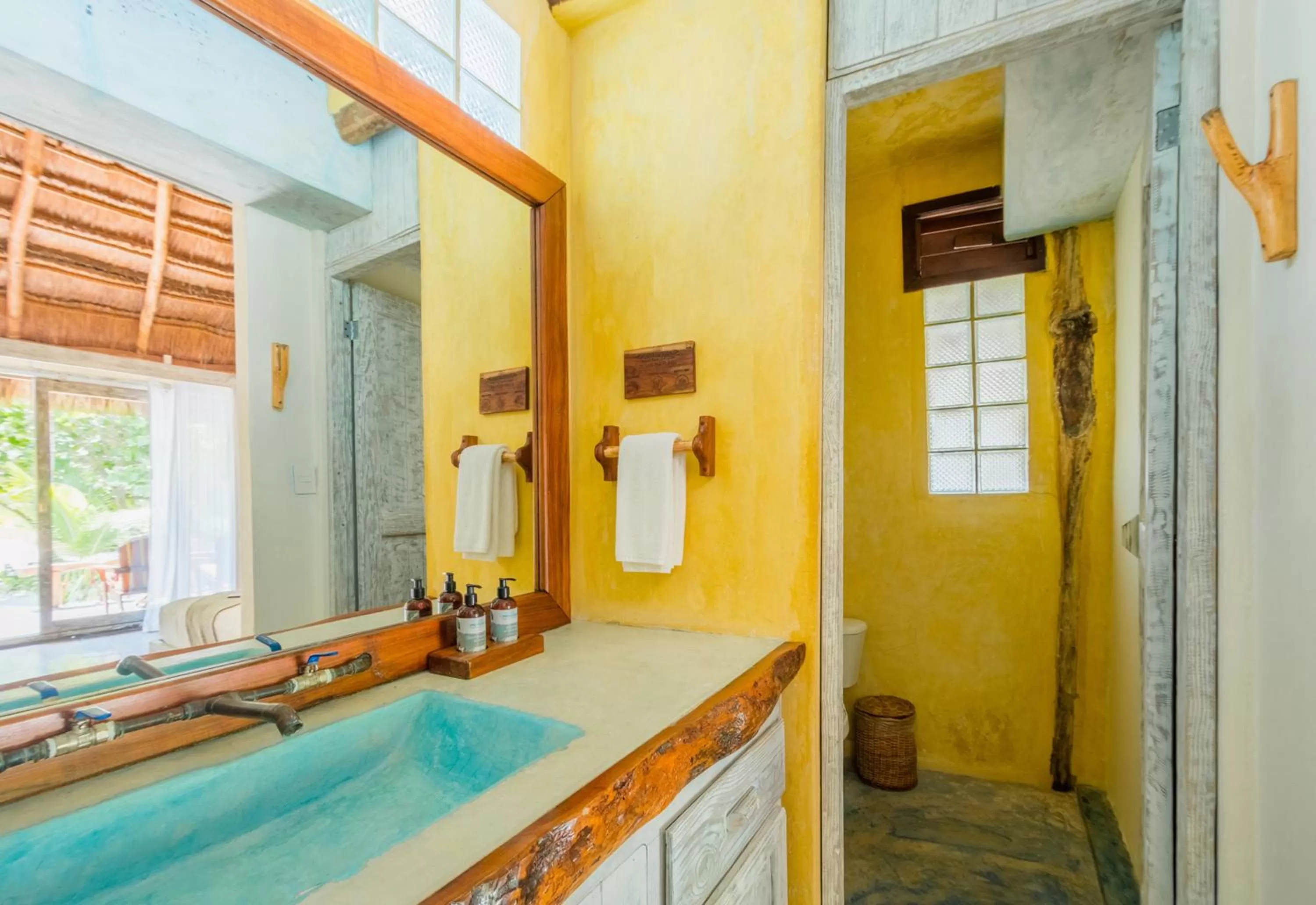 Bathroom in Villa Pescadores Tulum-Beachfront hotel by Ahau Collection
