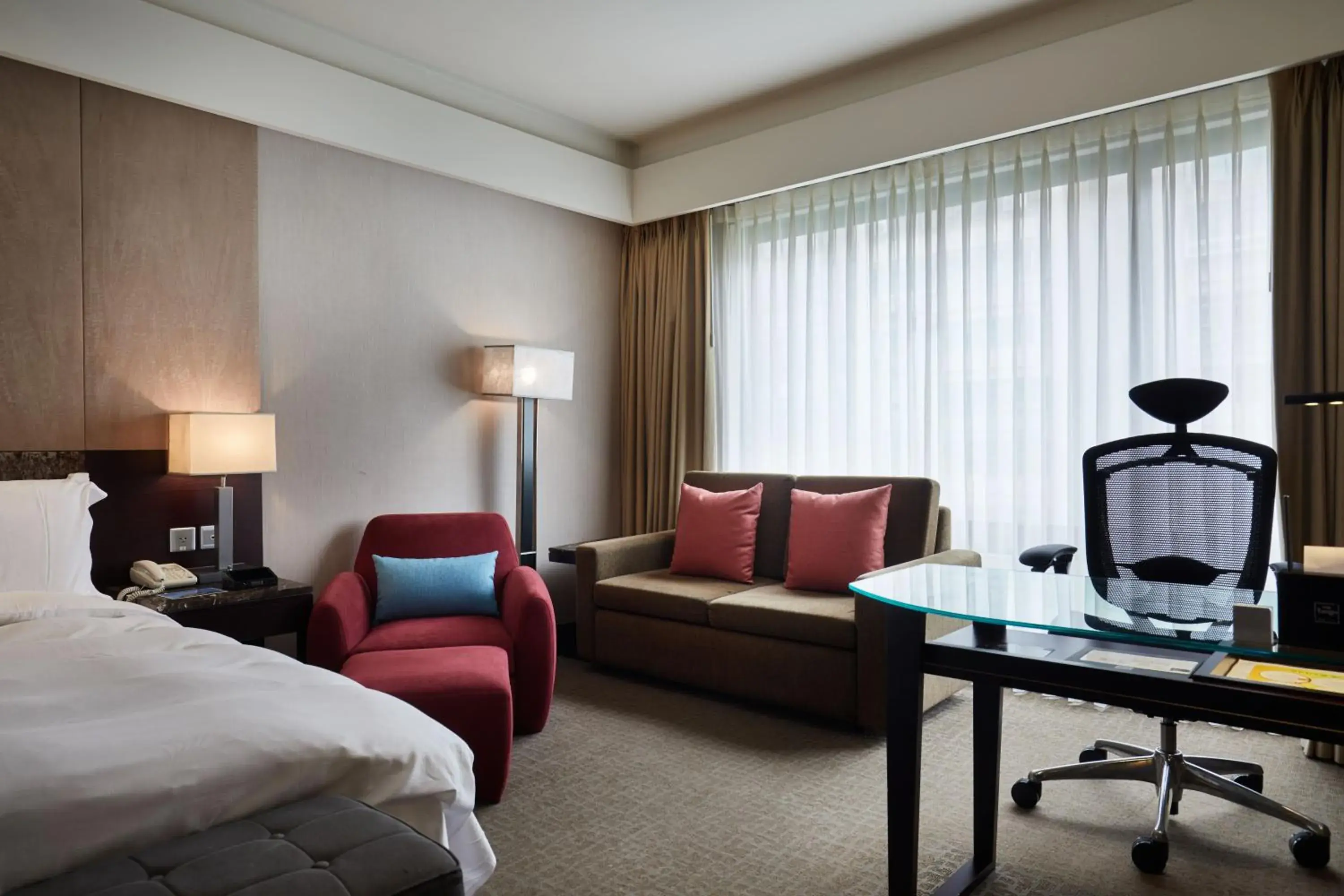 Seating area, Bed in The Tango Hotel Taipei XinYi Seating area, Bed in The Tango Hotel Taipei XinYi