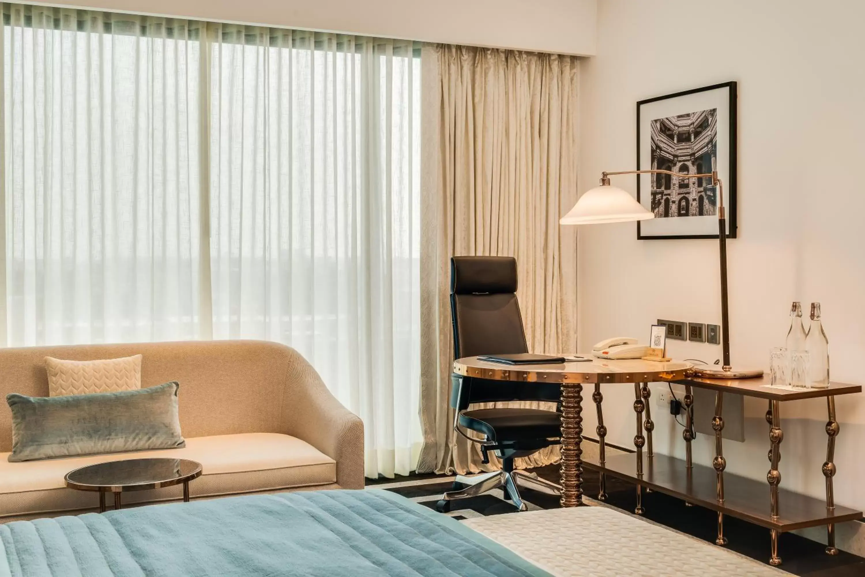 Bedroom, Seating Area in ITC Narmada, a Luxury Collection Hotel, Ahmedabad