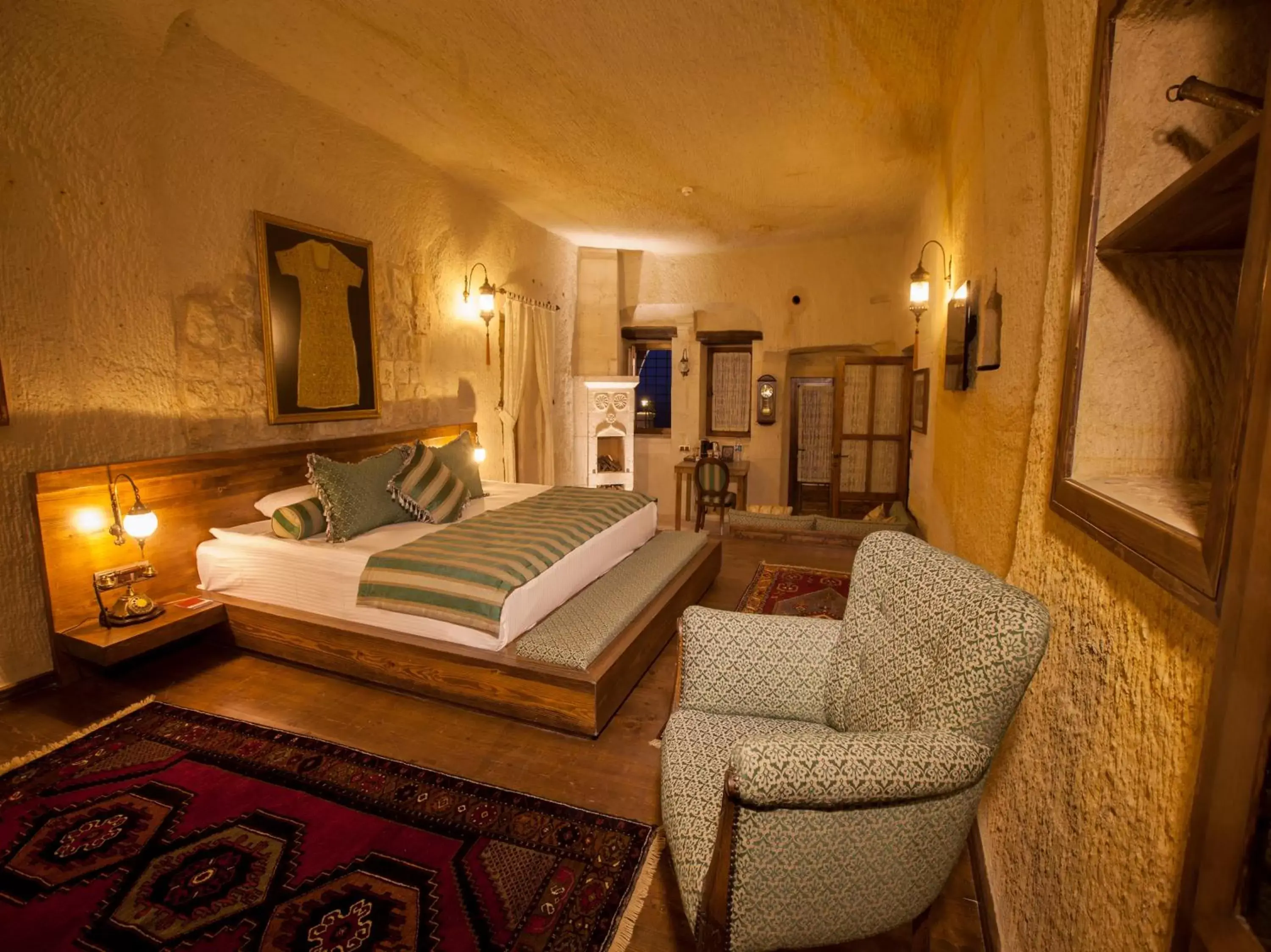 Bedroom, Seating Area in Kayakapi Premium Caves Cappadocia