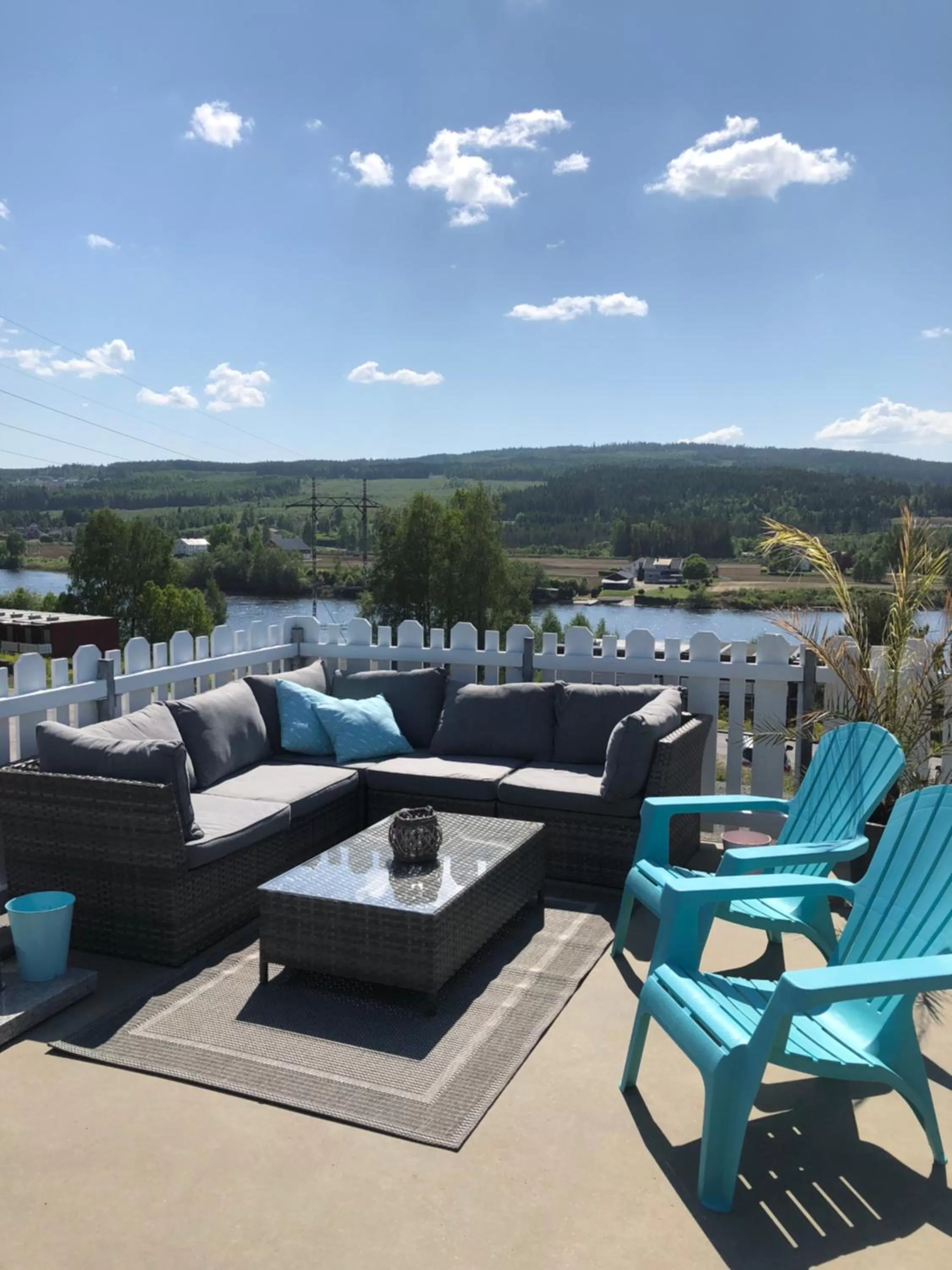 Balcony/Terrace in Kongsvinger Budget Hotel