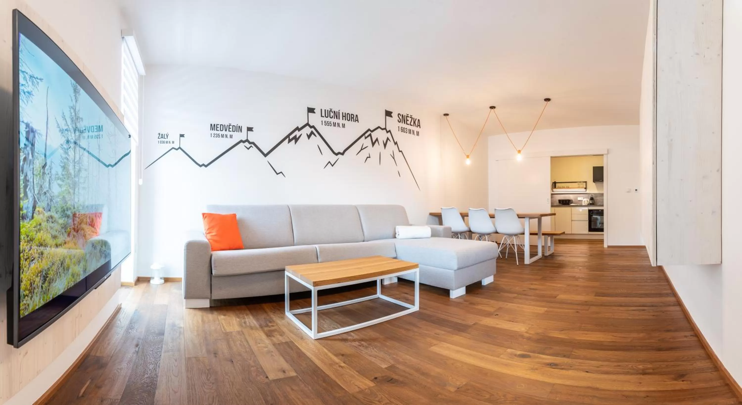 Living room, Seating Area in Resort Vrchlabí