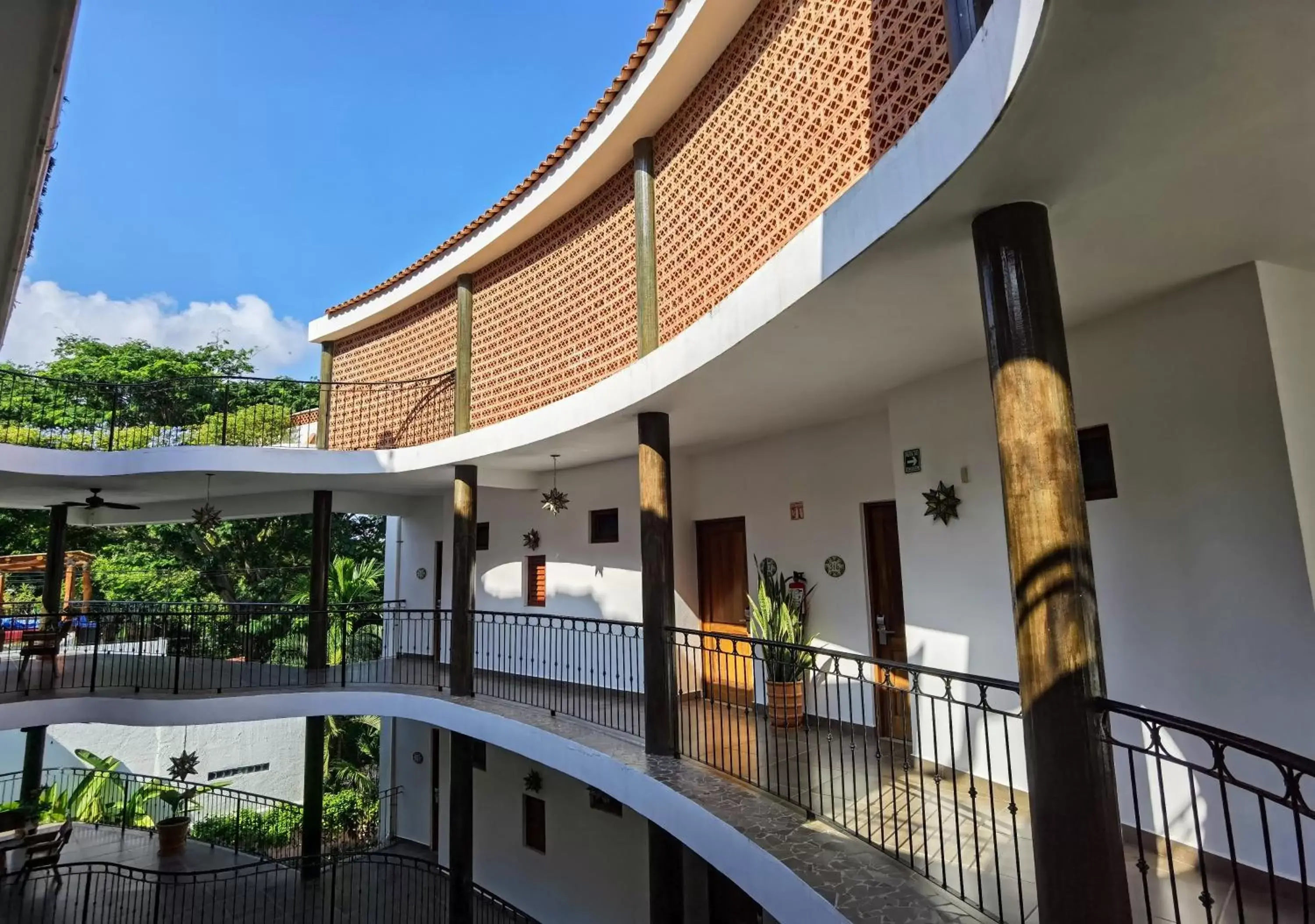 Property building, Balcony/Terrace in Hotelito Los Sueños
