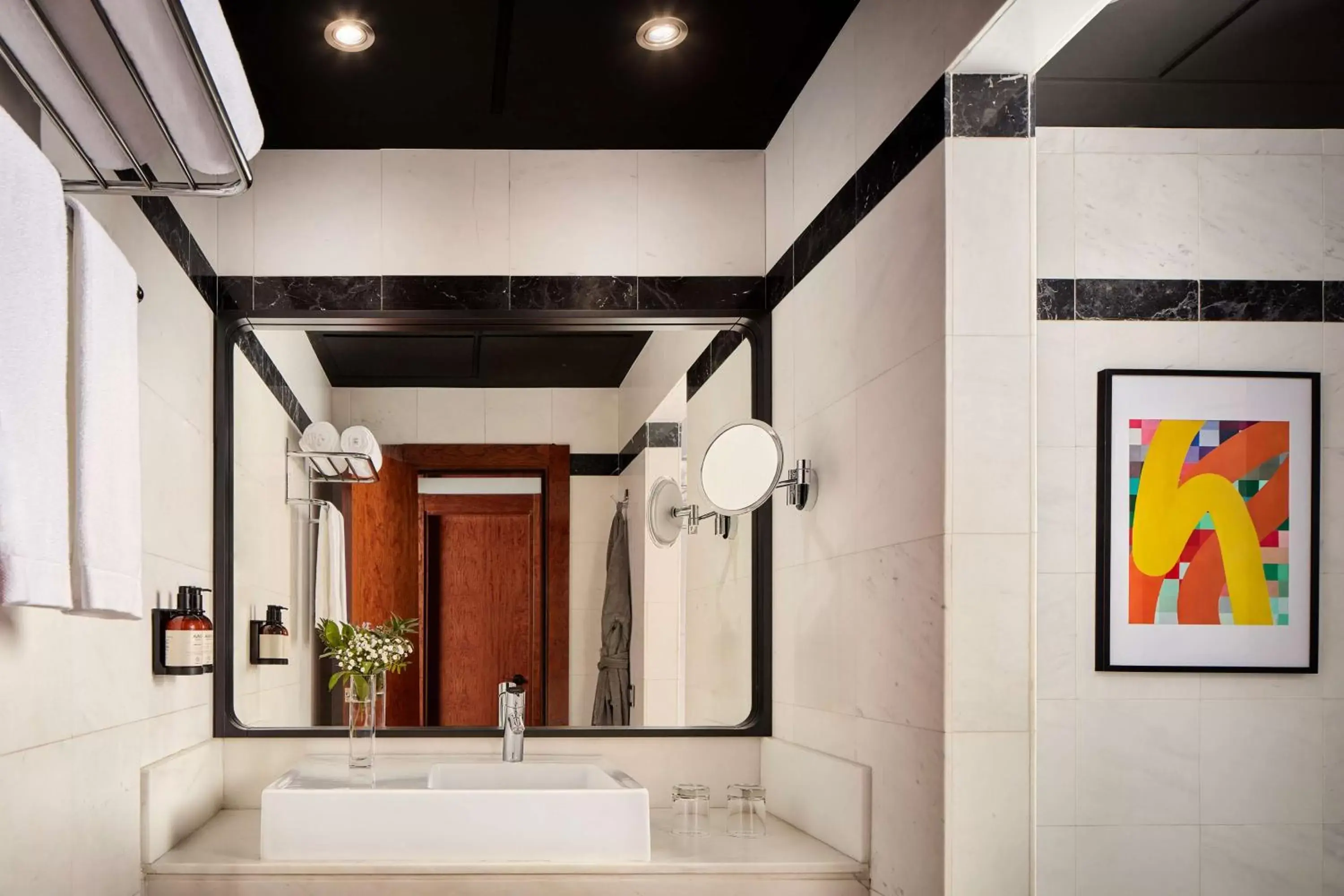 Bathroom in Avani Alonso Martinez Madrid hotel -previously NH Alonso Martinez-