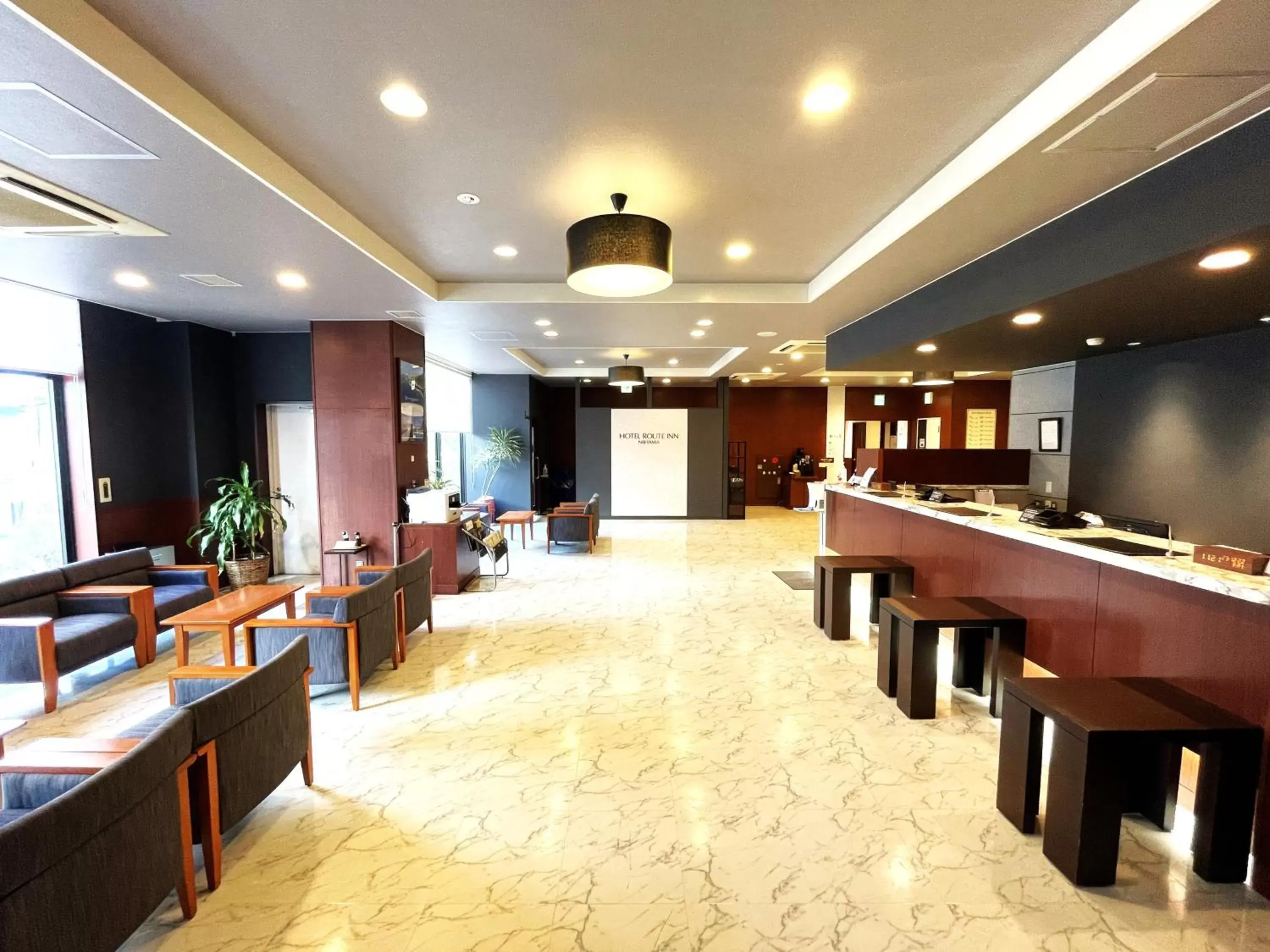 Lobby or reception in Hotel Route-Inn Niihama
