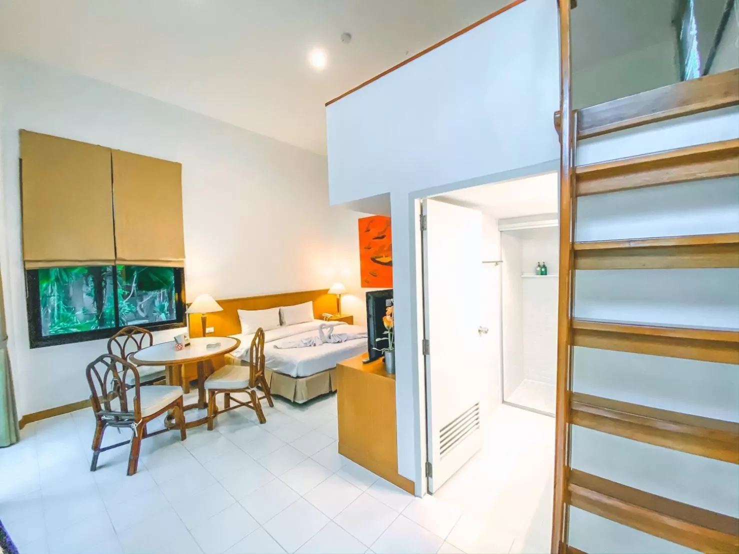 Bedroom in Nern Chalet Beachfront Hotel