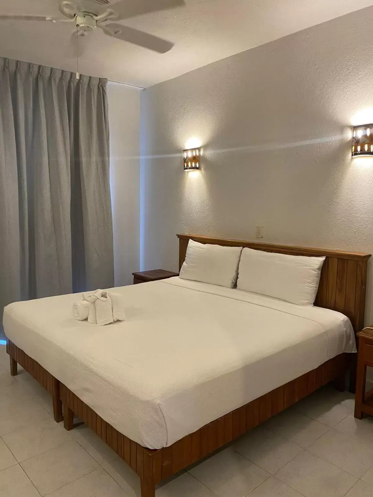 Bed in Hotel Villas Ema
