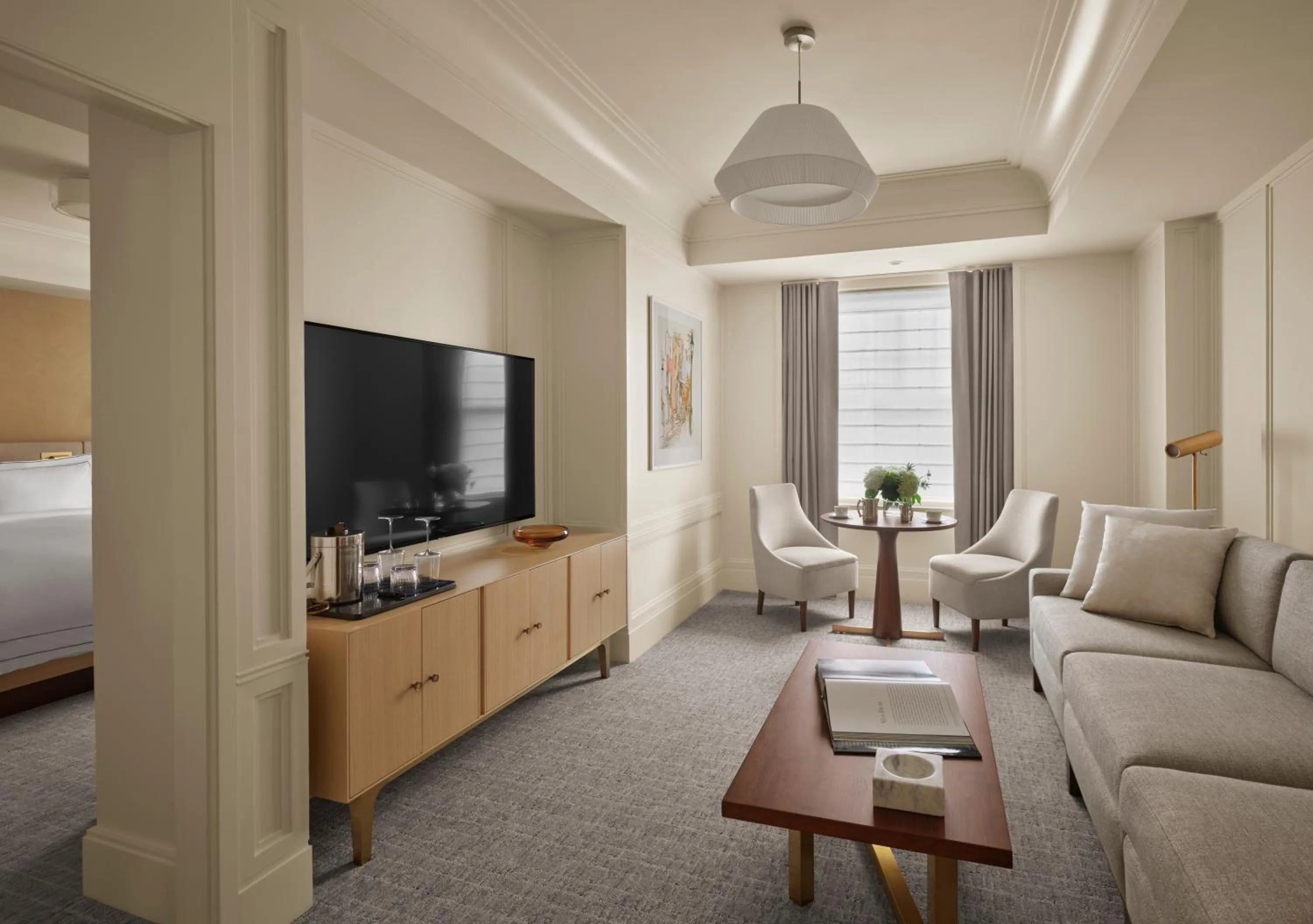 Living room in The Newbury Boston