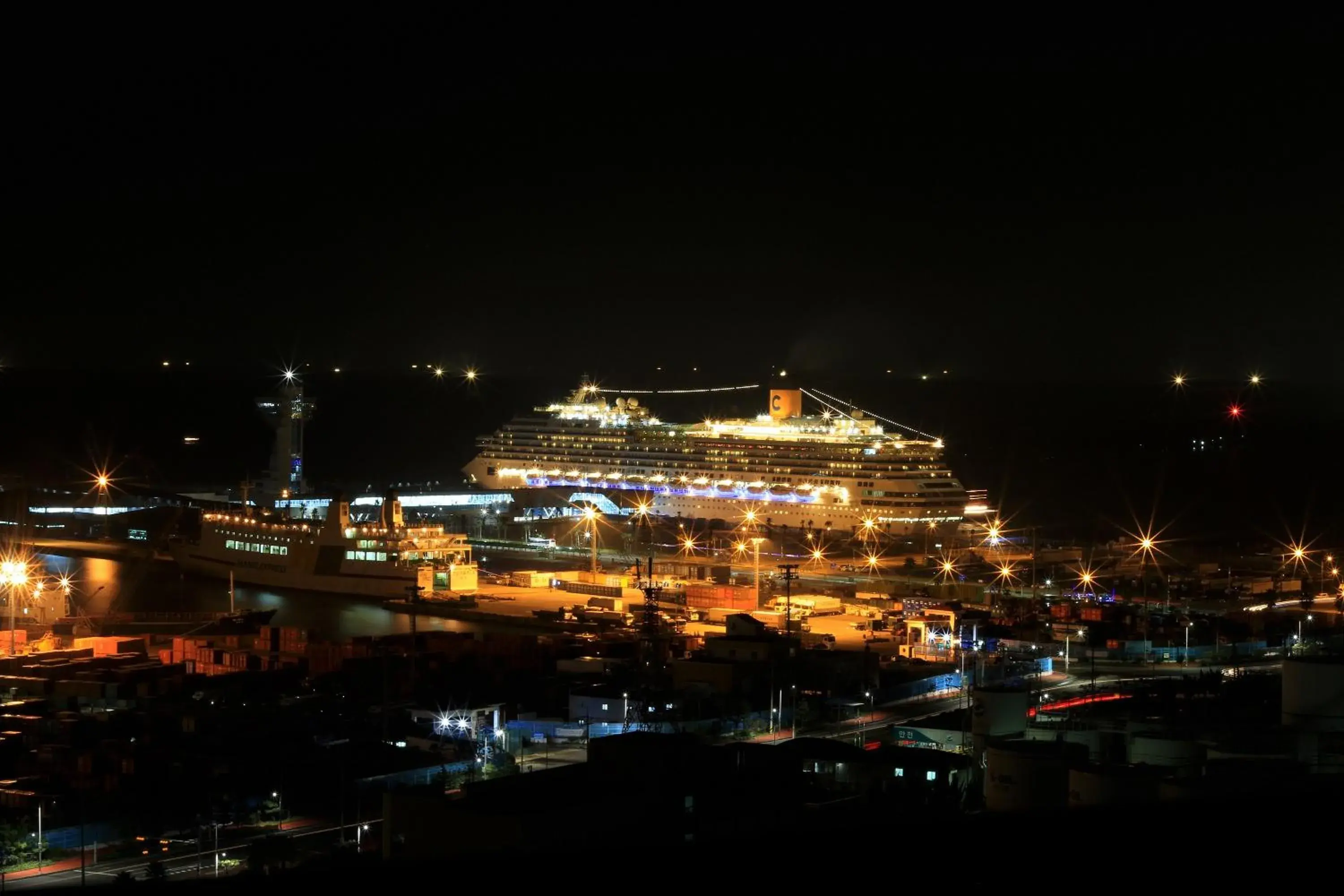 Sea view in Harbor Hotel Jeju