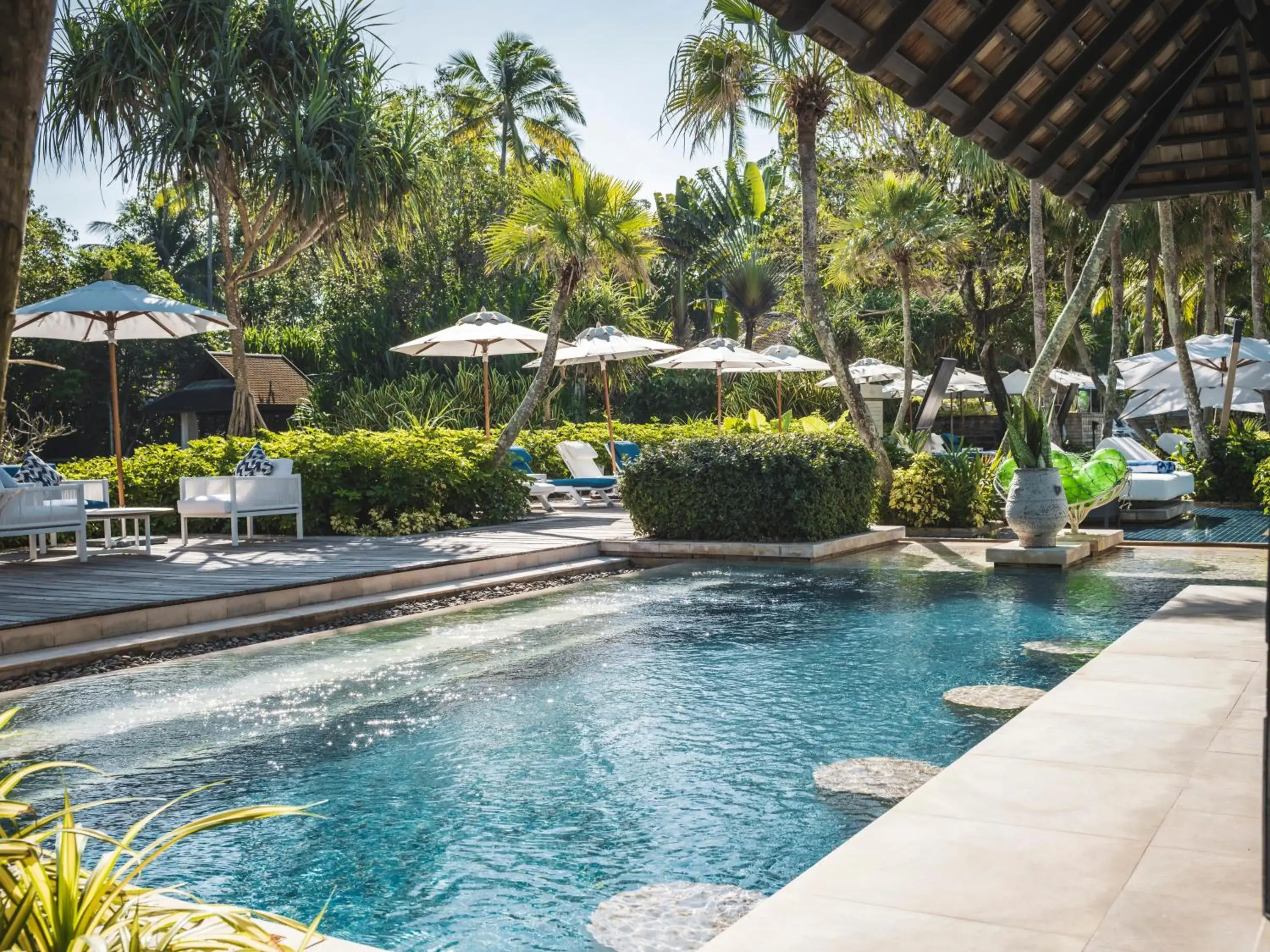 Swimming pool in Anantara Mai Khao Phuket Villas Swimming pool in Anantara Mai Khao Phuket Villas